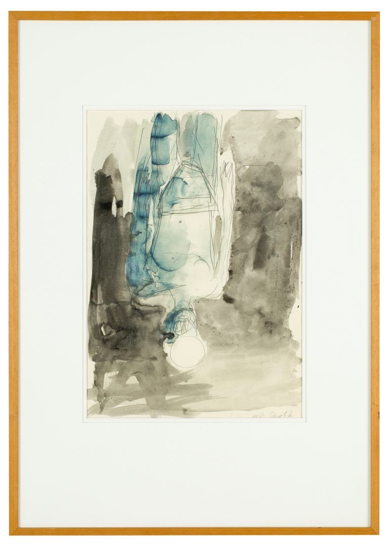 Georg Baselitz, Man with ball - Beach picture (1981; watercolor and pencil on paper, 61 x 42 cm; European Parliament Art Collection) Georg Baselitz, Man with ball - Beach picture (1981; watercolor and pencil on paper, 61 x 42 cm; European Parliament Art Collection)