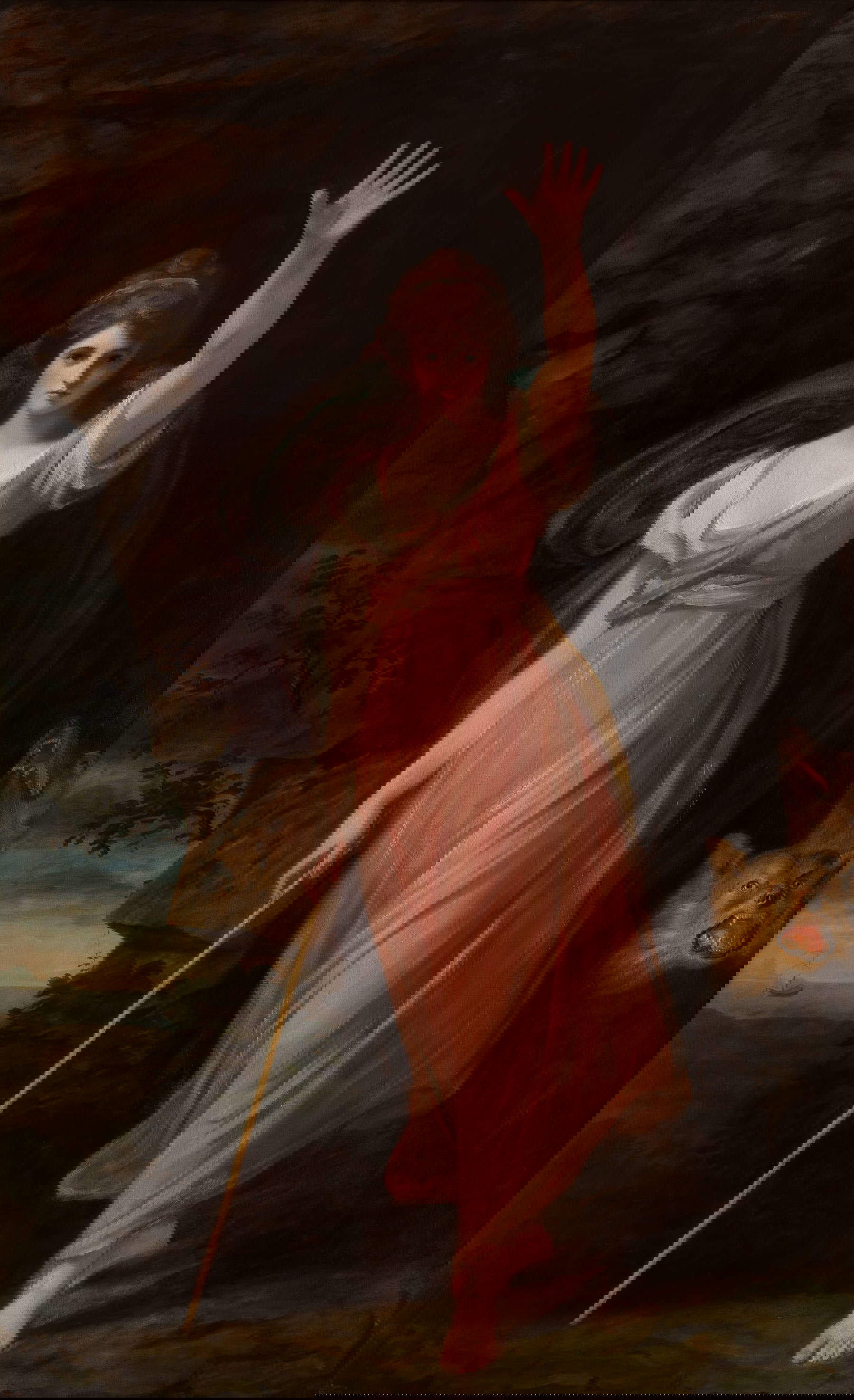 George Romney, Emma Hart as Circe (1782; oil on canvas, 240.5 x 148.5 cm; Waddesdon, Rothschild Family) George Romney, Emma Hart as Circe (1782; oil on canvas, 240.5 x 148.5 cm; Waddesdon, Rothschild Family)