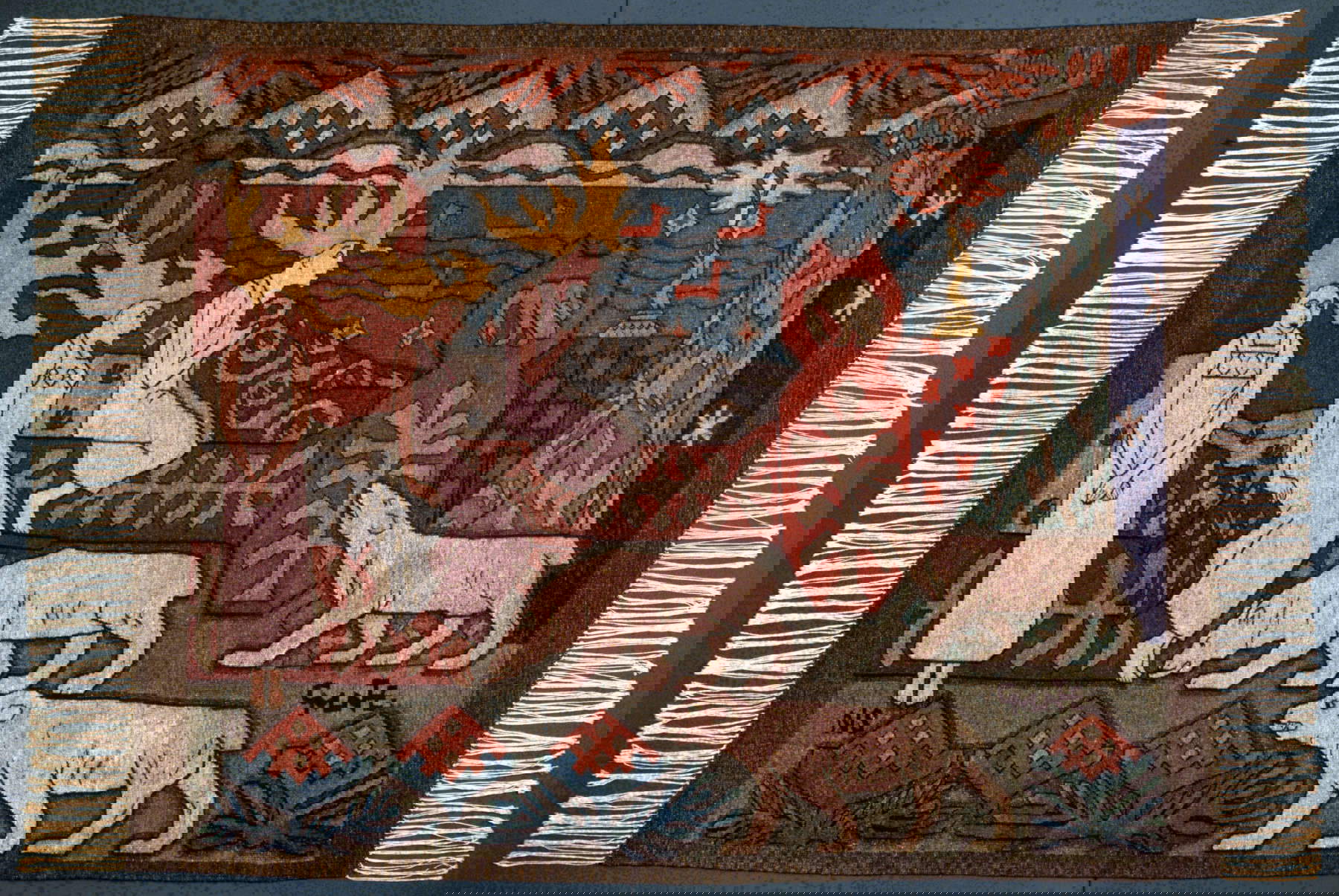 Gerhard Munthe, The Daughters of the Northern Lights (Aurora Borealis) (1920s on 1892 drawing; cotton and wool tapestry; Miami Beach, The Wolfsonian-Florida International University, The Mitchell Wolfson Jr. Collection, inv. TD1993.132.1) Gerhard Munthe, The Daughters of the Northern Lights (Aurora Borealis) (1920s on 1892 drawing; cotton and wool tapestry; Miami Beach, The Wolfsonian-Florida International University, The Mitchell Wolfson Jr. Collection, inv. TD1993.132.1)