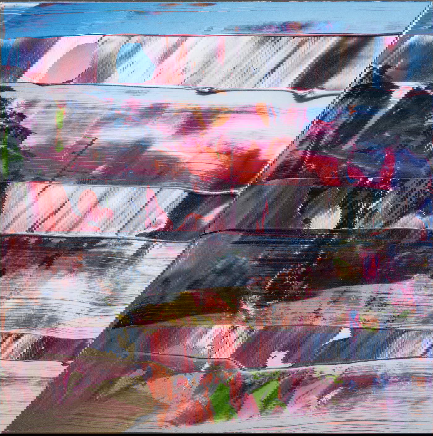 Gerhard Richter, Firenze (III/XII) (ubermalte Photographien) (2000; olio su fotografia a colori, 12 x 12 cm; Prato, Collezione Serena e Paolo Gori)