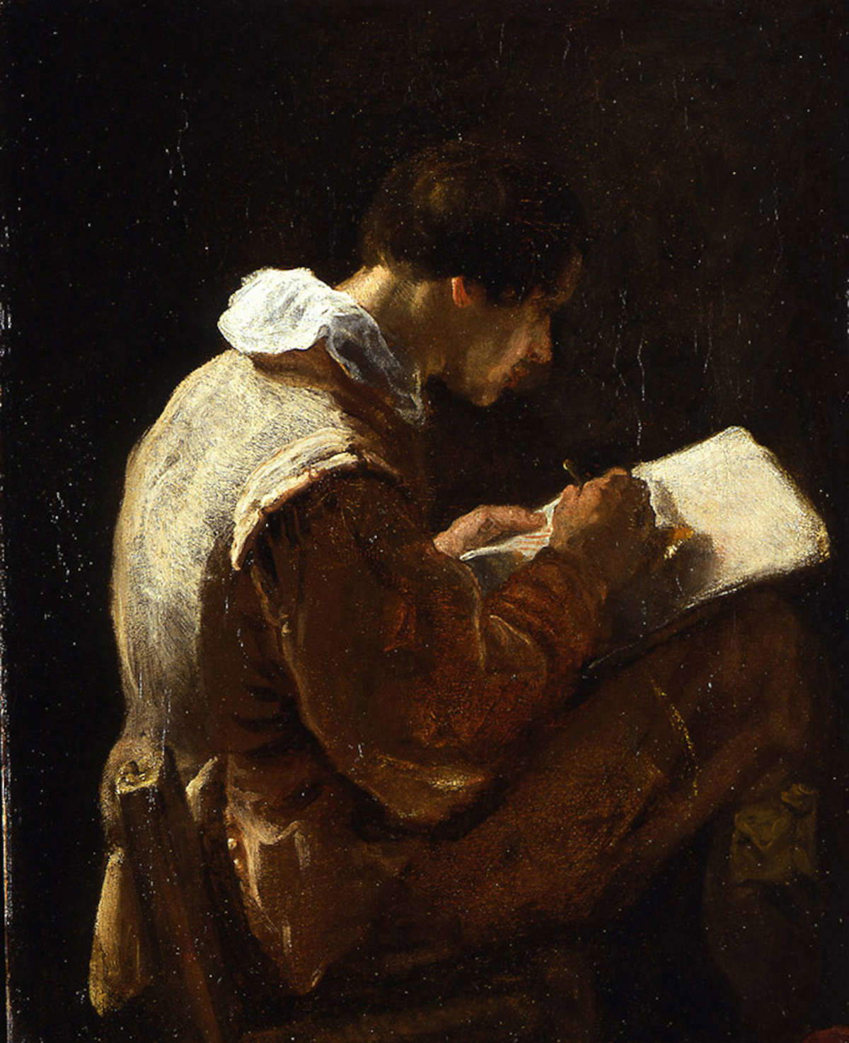Gian Lorenzo Bernini, Autoritratto mentre disegna (1623-1625; olio su tela, 47 x 38,7 cm; Milano, Collezione Koelliker, inv. LK0584) Gian Lorenzo Bernini, Autoritratto mentre disegna (1623-1625; olio su tela, 47 x 38,7 cm; Milano, Collezione Koelliker, inv. LK0584)