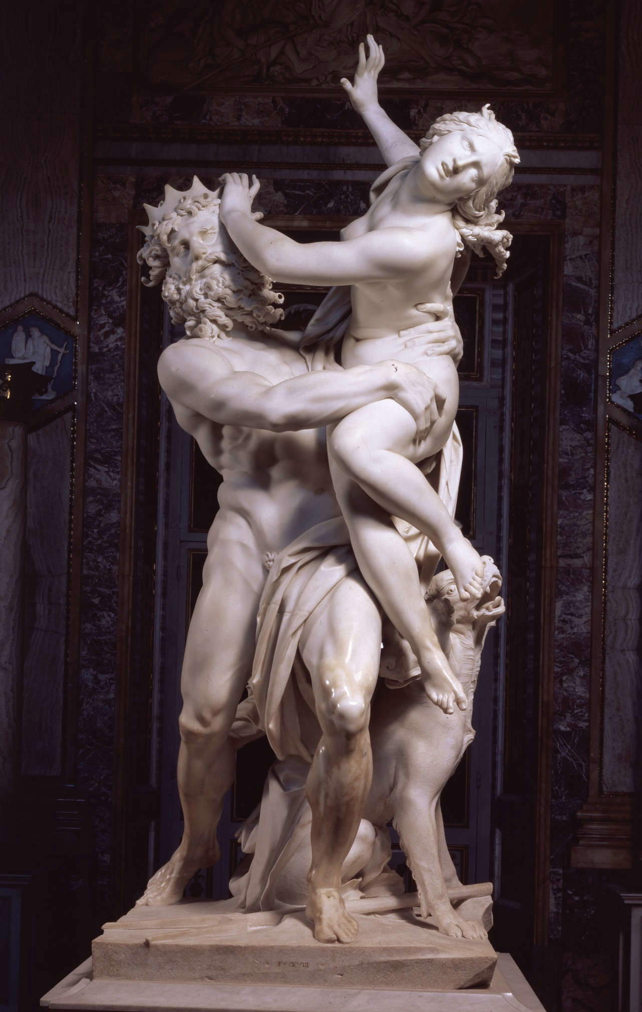 Gian Lorenzo Bernini, Vergewaltigung der Proserpina (1621-1622; Marmor, Höhe 255 cm ohne Sockel; Rom, Galleria Borghese) Gian Lorenzo Bernini, Vergewaltigung der Proserpina (1621-1622; Marmor, Höhe 255 cm ohne Sockel; Rom, Galleria Borghese)