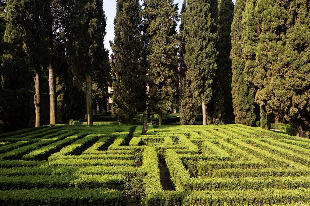Un ancien labyrinthe au centre de Vérone : le labyrinthe du jardin Giusti
