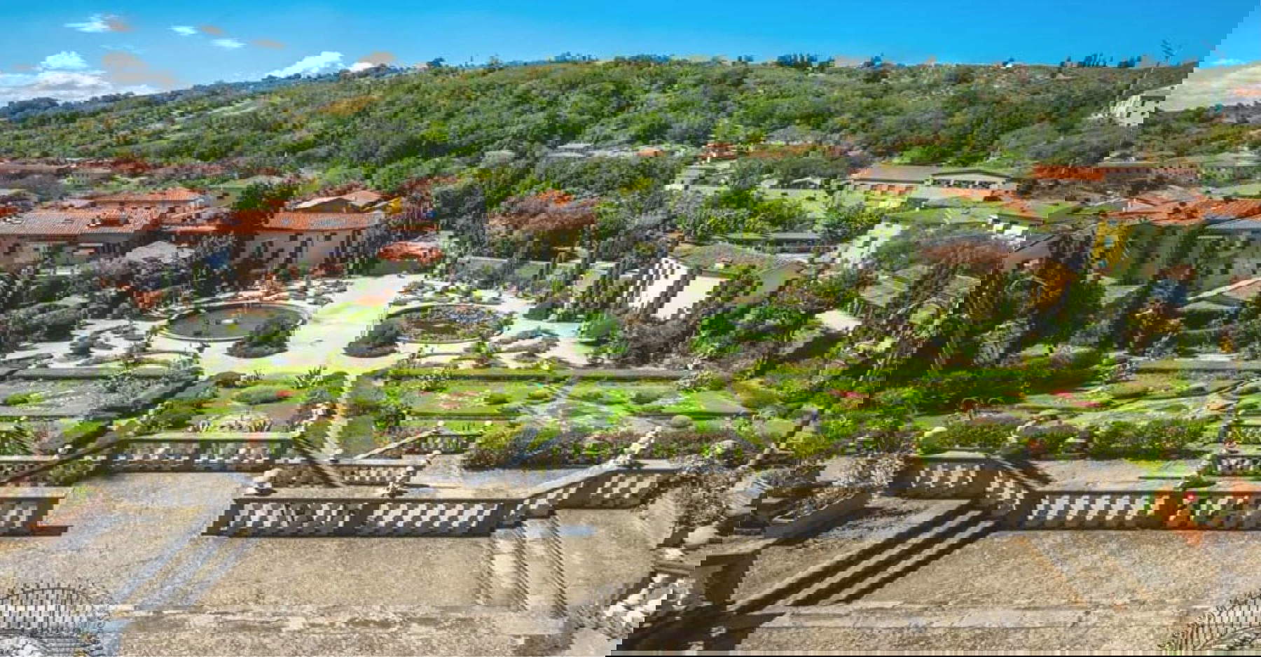 El jardín de Villa Garzoni. Foto: Parque Pinocho