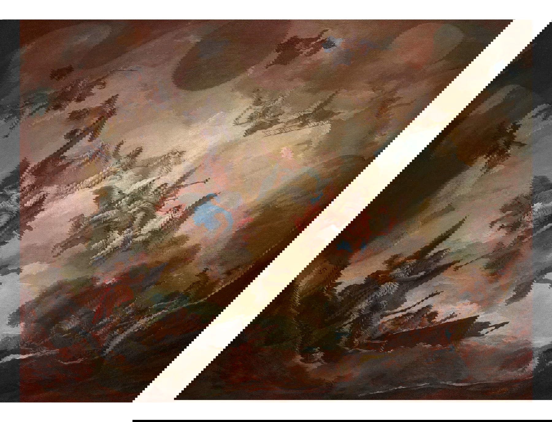 Giambattista Tiepolo, Il giudizio finale (ante 1747; olio su tela, 146 × 200 cm; Collezione Intesa Sanpaolo, in comodato a Fondazione Querini Stampalia, Venezia). Foto: Valter Maino, Vicenza Giambattista Tiepolo, Il giudizio finale (ante 1747; olio su tela, 146 × 200 cm; Collezione Intesa Sanpaolo, in comodato a Fondazione Querini Stampalia, Venezia). Foto: Valter Maino, Vicenza