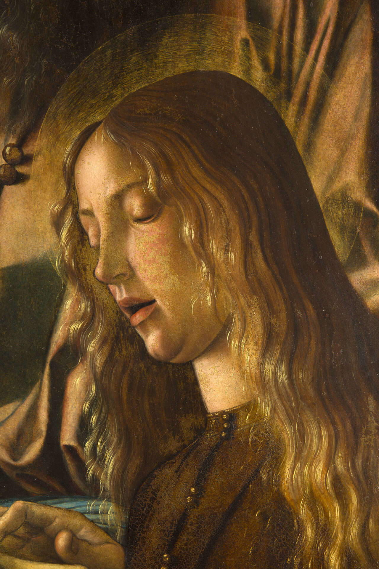 Giovanni Bellini, Lamentation over the Dead Christ, detail
