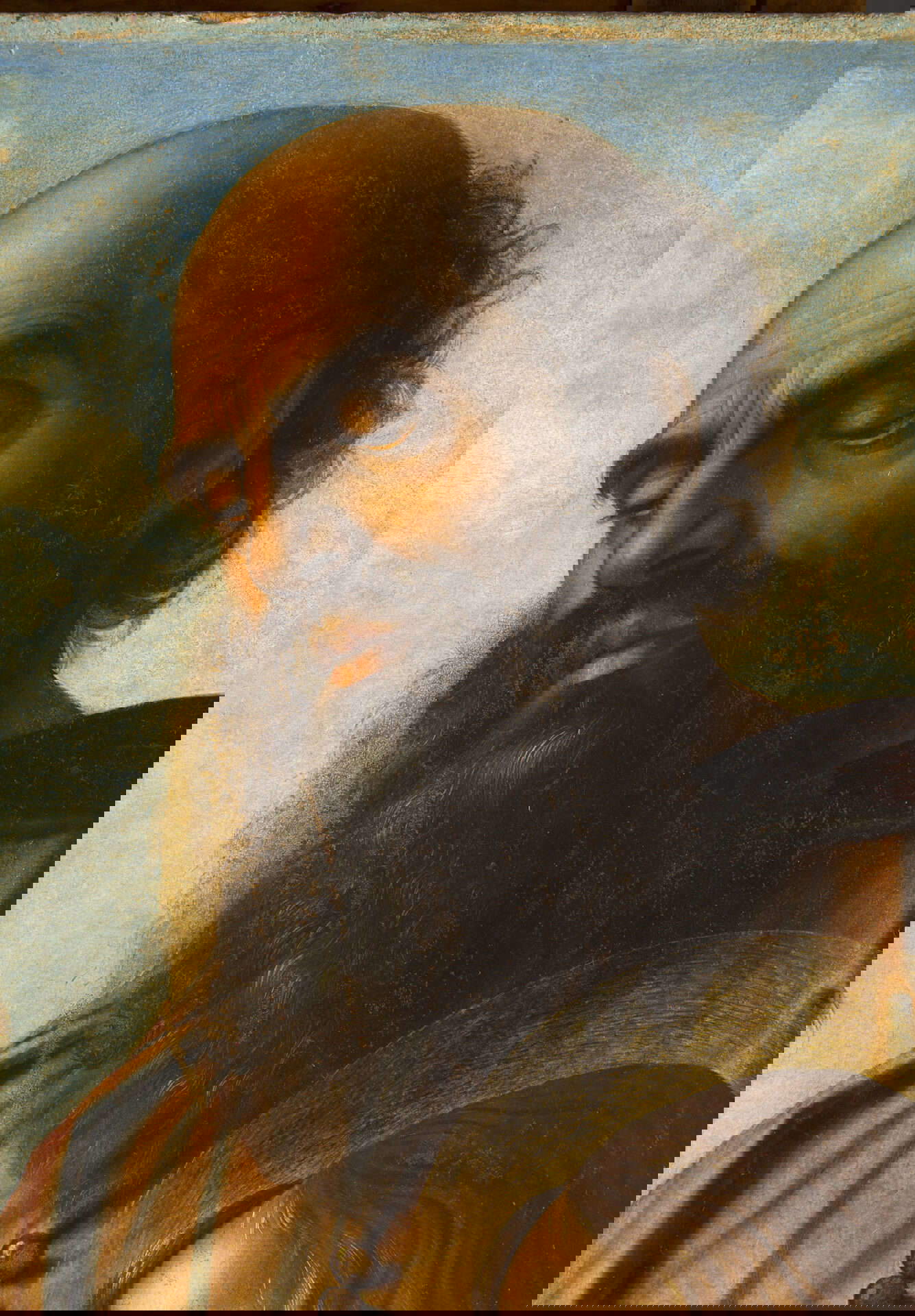 Giovanni Bellini, Lamentation over the Dead Christ, detail