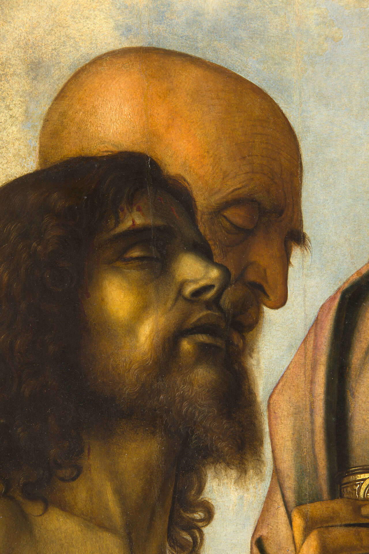 Giovanni Bellini, Lamentation over the Dead Christ, detail