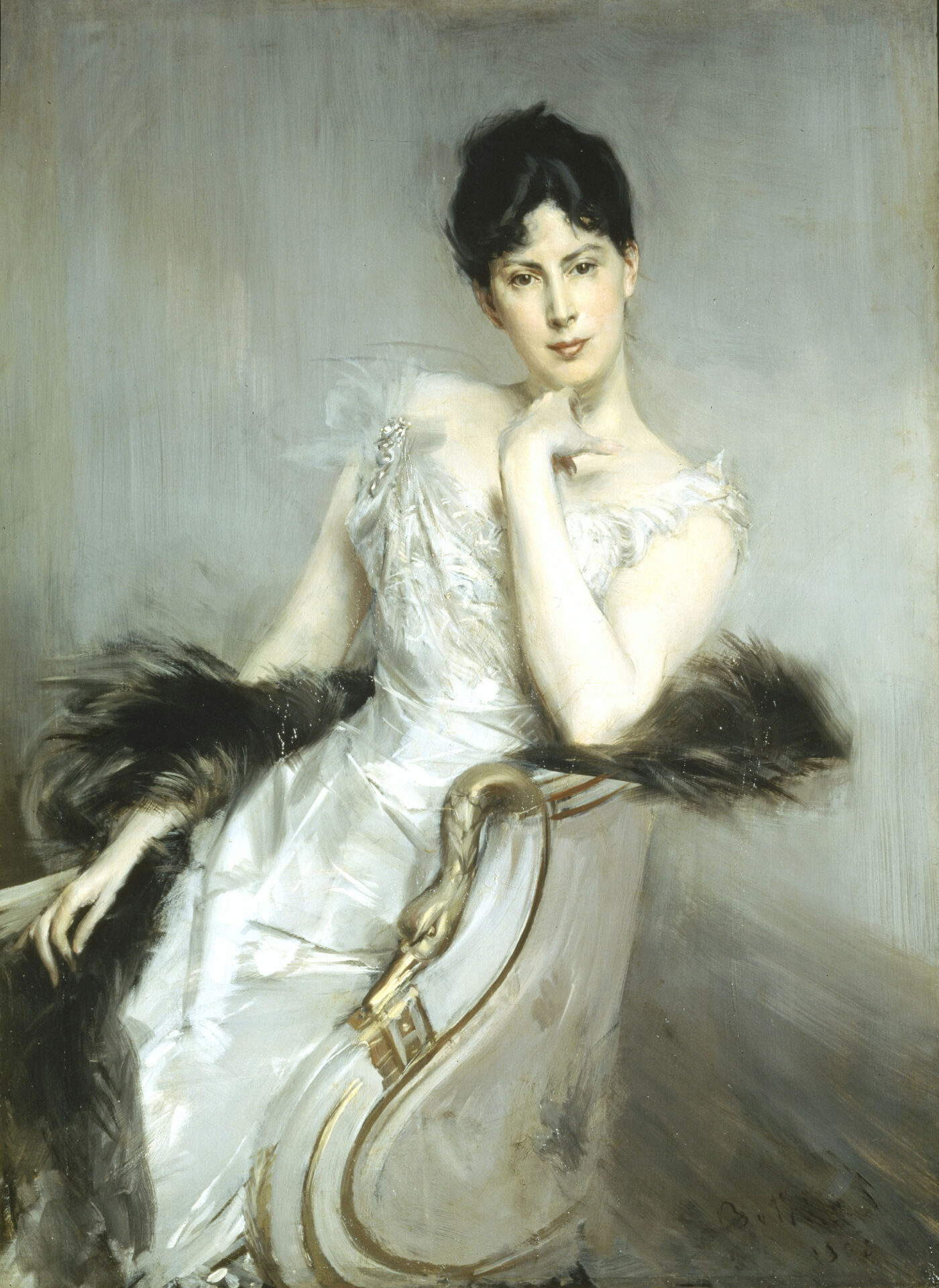 Giovanni Boldini, Lady in White (1902; Florence, Uffizi Galleries) Giovanni Boldini, Lady in White (1902; Florence, Uffizi Galleries)
