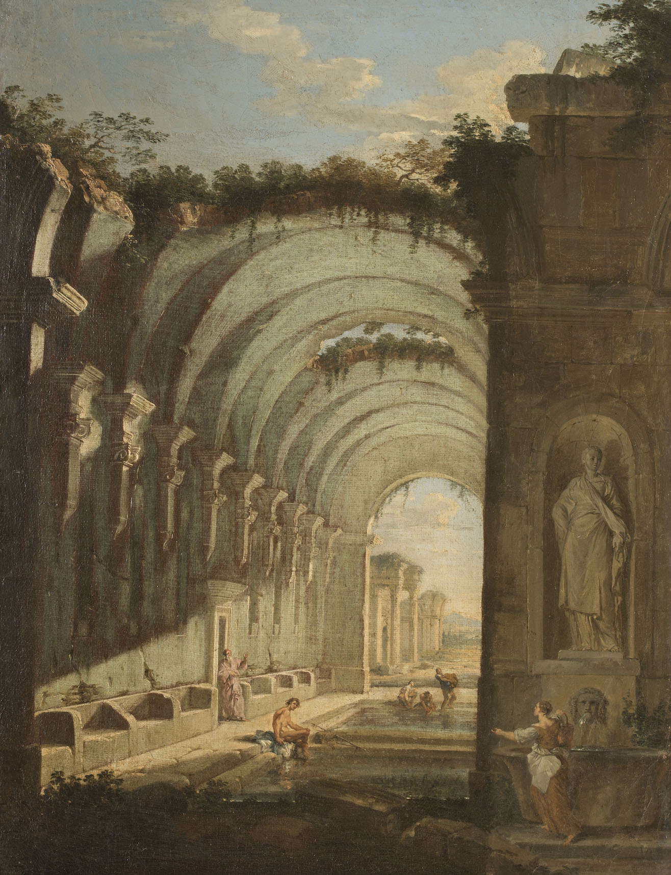 Giovanni Paolo Pannini, Ruderi con terme (c. 1730; oil on canvas, 65 x 50 cm; Rome, Gallerie Nazionali di Arte Antica, inv. 524) © Gallerie Nazionali di Arte Antica, Rome (MiC) - Bibliotheca Hertziana, Max Planck Institute for Art History/Enrico Fontolan Giovanni Paolo Pannini, Ruderi con terme (c. 1730; oil on canvas, 65 x 50 cm; Rome, Gallerie Nazionali di Arte Antica, inv. 524) © Gallerie Nazionali di Arte Antica, Rome (MiC) - Bibliotheca Hertziana, Max Planck Institute for Art History/Enrico Fontolan