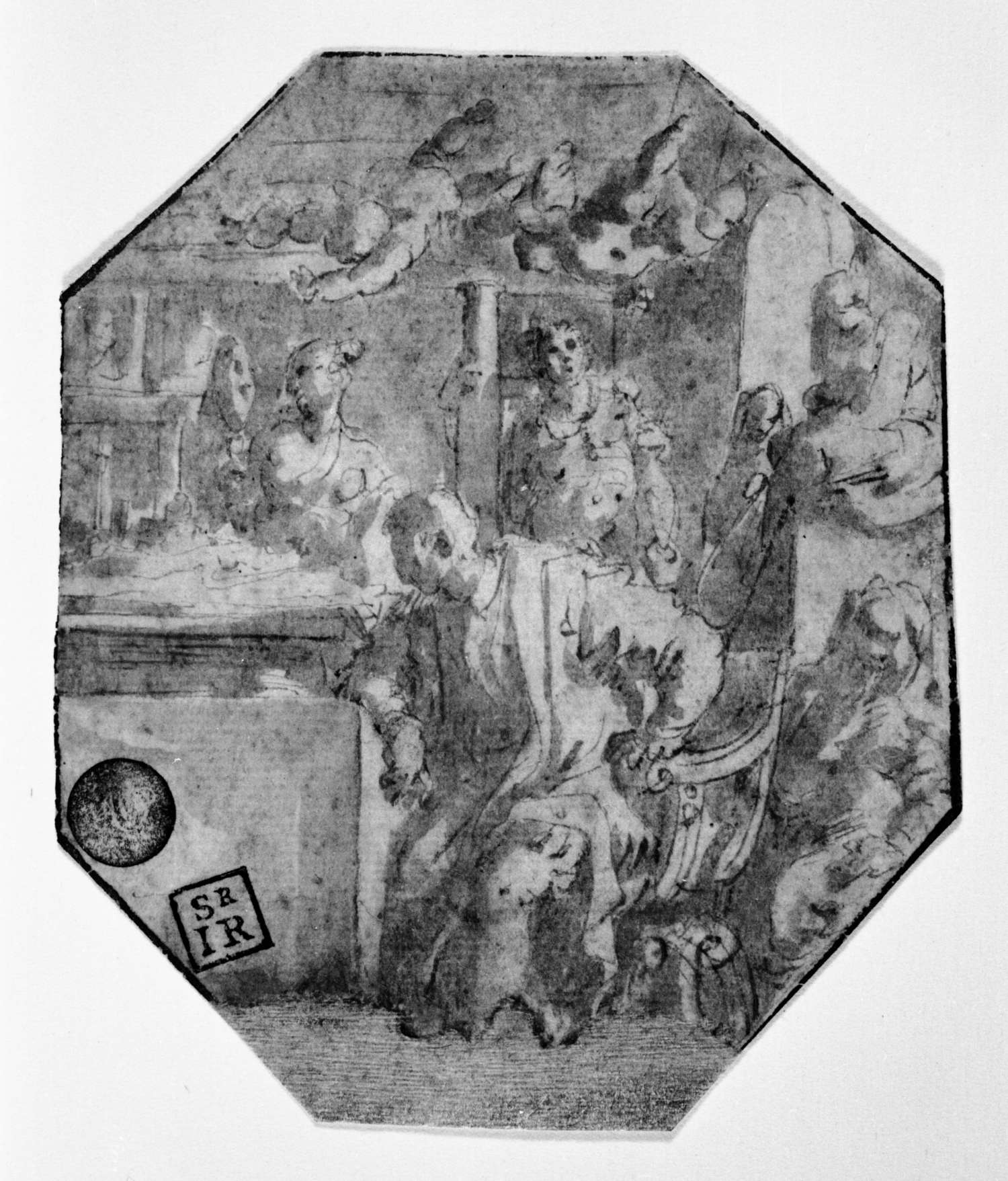 Giovanni Stradano (attr.), Cosimo I de' Medici estudia la toma de Siena (1563-1564; Venecia, Gallerie dell'Accademia) Giovanni Stradano (attr.), Cosimo I de' Medici estudia la toma de Siena (1563-1564; Venecia, Gallerie dell'Accademia)