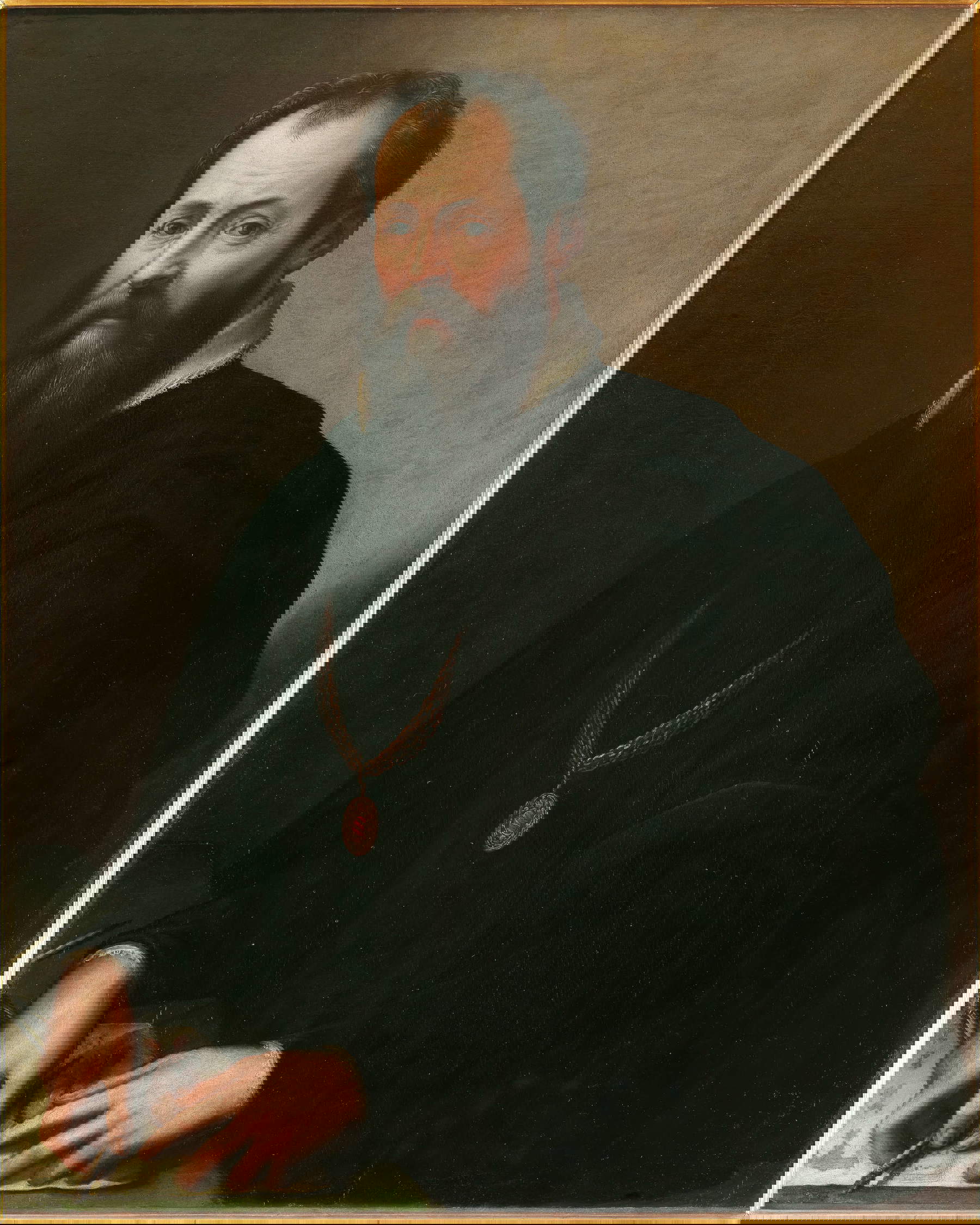 Jan van der Straet conocido como Giovanni Stradano, Retrato de Giorgio Vasari (1568-1572; óleo sobre tabla, 100,5 x 80 cm; Florencia, Galería de los Uffizi, Galería de Estatuas y Pinturas) Jan van der Straet conocido como Giovanni Stradano, Retrato de Giorgio Vasari (1568-1572; óleo sobre tabla, 100,5 x 80 cm; Florencia, Galería de los Uffizi, Galería de Estatuas y Pinturas)