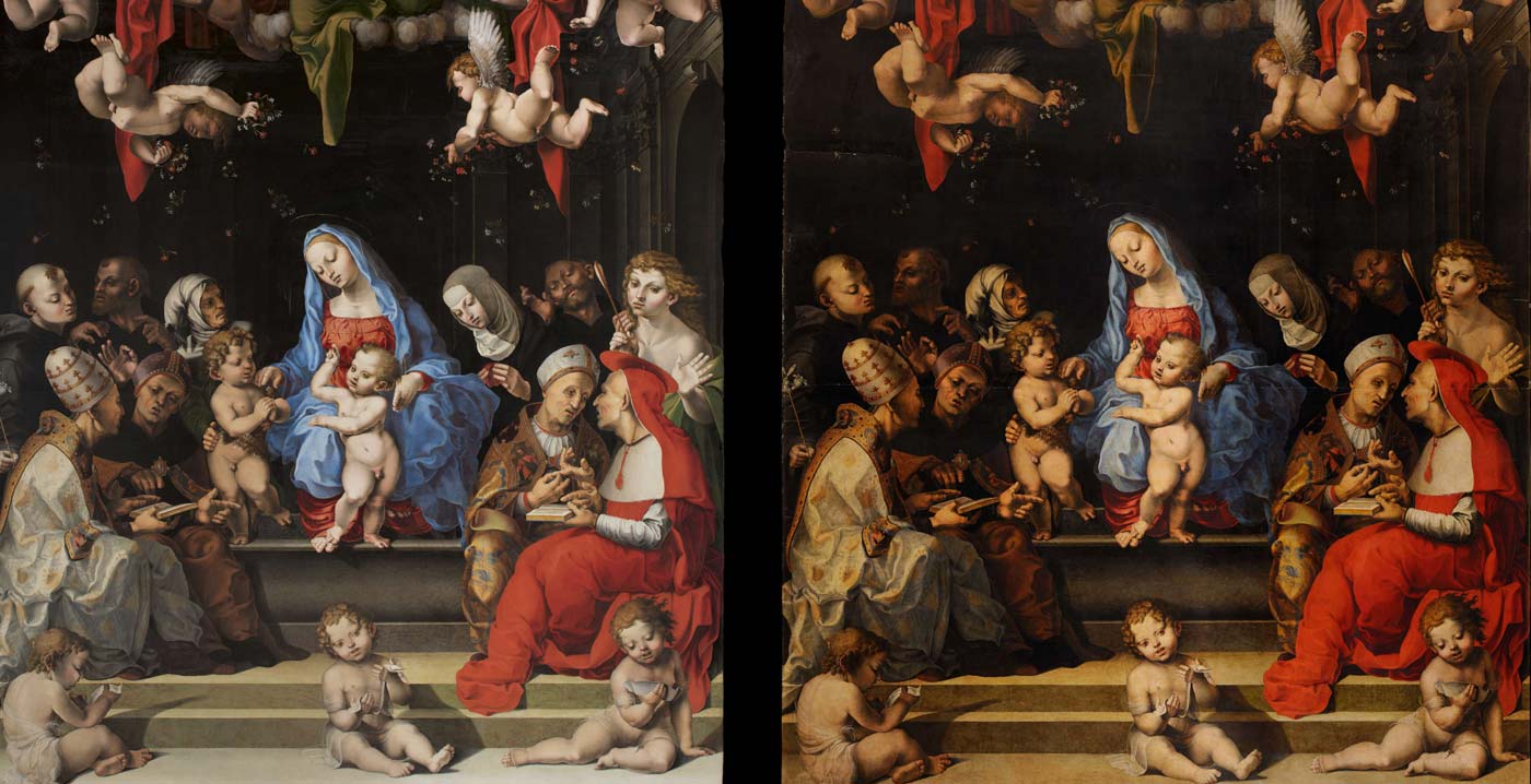 Milan, la restauration du retable de Girolamo Genga à la galerie d'art de Brera est achevée.