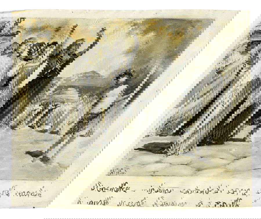 Colección de dibujos originales para Le feste romane de Ruggero Bonghi ilustrados por Giulio Aristide Sartorio y Ugo Fleres Colección de dibujos originales para Le feste romane de Ruggero Bonghi ilustrados por Giulio Aristide Sartorio y Ugo Fleres