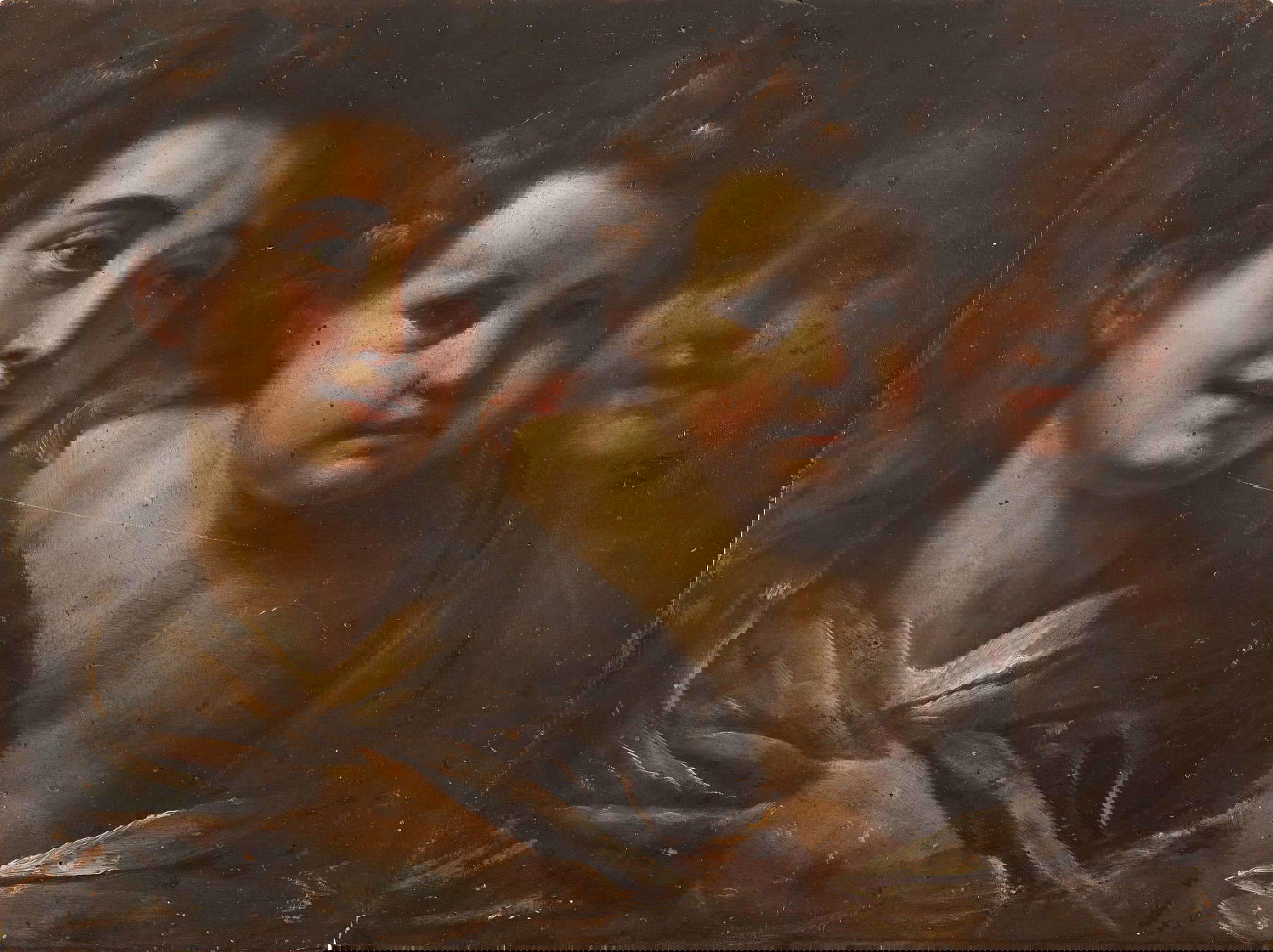 Giulio Cesare Procaccini, Étude de têtes (huile sur panneau, 39,5 x 53 cm). Estimation : &euro; 40 000/60 000