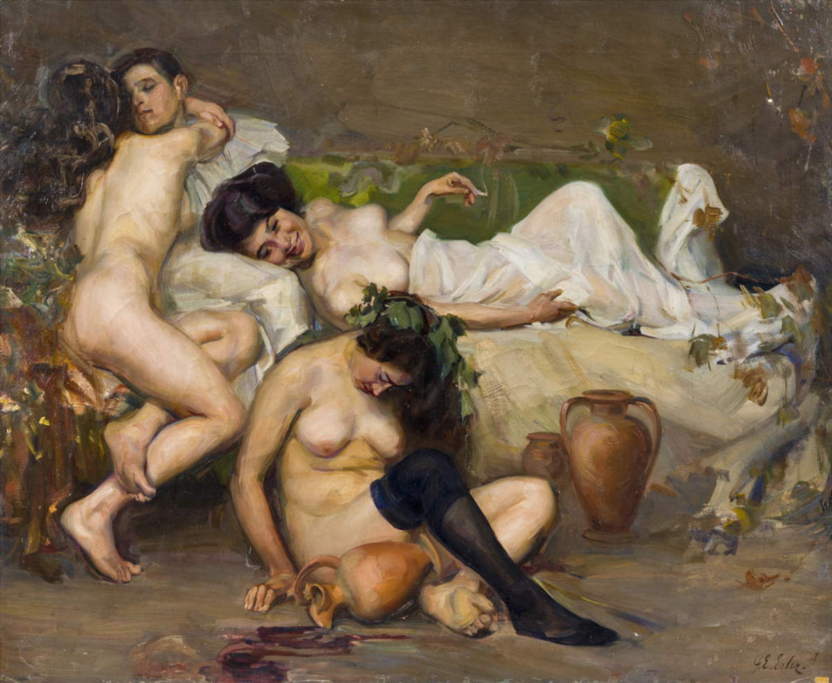 Giulio Ettore Erler, I tre vizi (collezione privata)