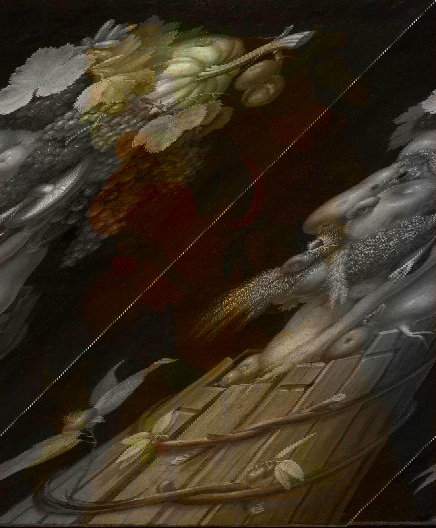 Giuseppe Arcimboldo, Herbst (1573; Öl auf Leinwand; Paris, Louvre). &copy; 2024 GrandPalaisRmn (Muse&eacute; du Louvre). Foto: Adrien Didierjean