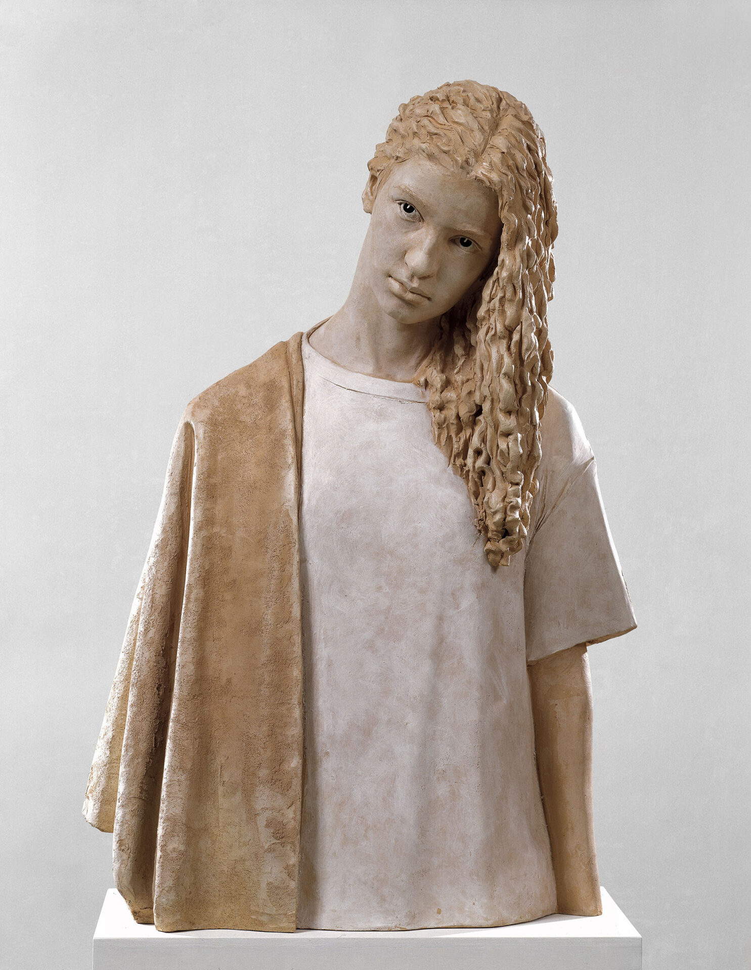 Giuseppe Bergomi, Ilaria with Reclining Head (1998; polychrome terracotta) Giuseppe Bergomi, Ilaria with Reclining Head (1998; polychrome terracotta)