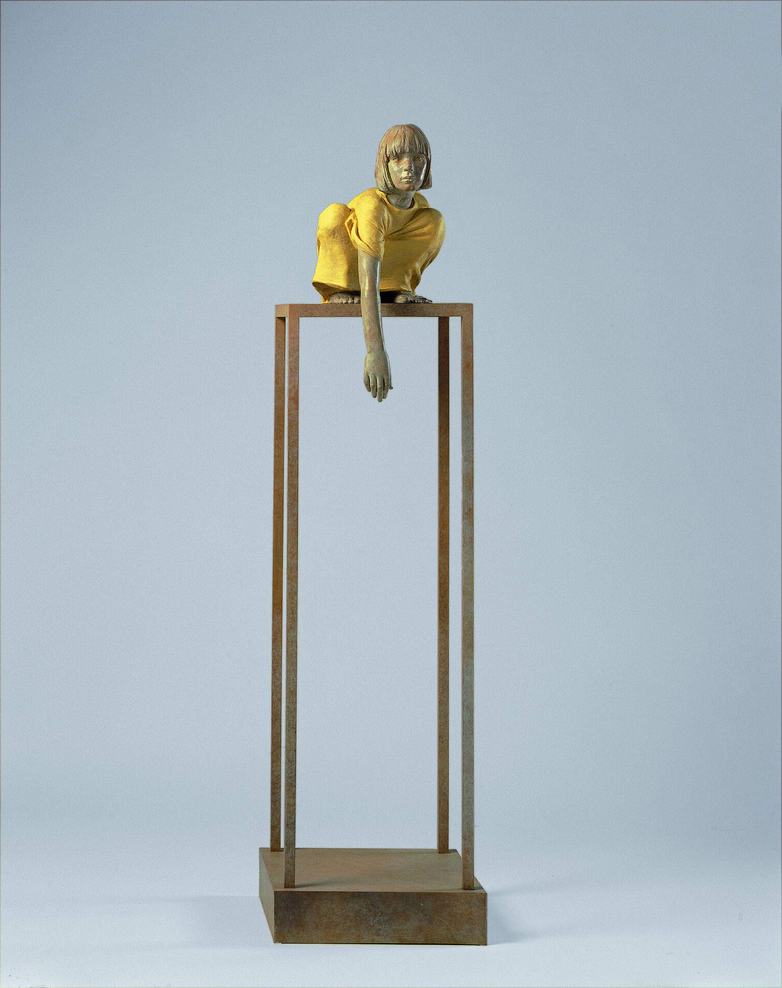 Giuseppe Bergomi, Crouching Valentina (2004; polychrome bronze) Giuseppe Bergomi, Crouching Valentina (2004; polychrome bronze)