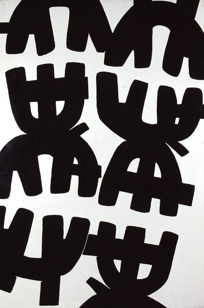 Giuseppe Capogrossi, Superficie 290 (1958; olio su tela; Roma, Galleria Nazionale d'Arte Moderna e Contemporanea) Giuseppe Capogrossi, Superficie 290 (1958; olio su tela; Roma, Galleria Nazionale d'Arte Moderna e Contemporanea)