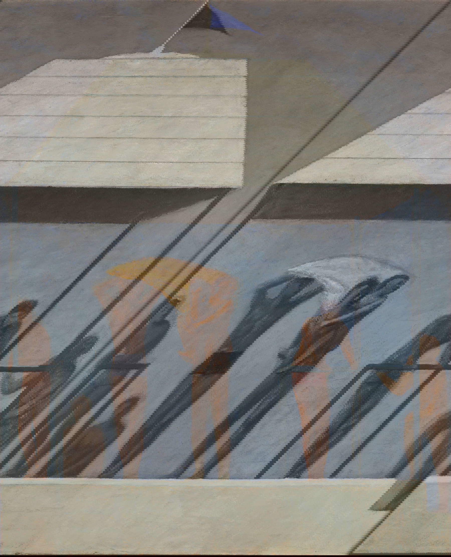 Giuseppe Capogrossi, Il temporale (1933; olio su tela, 109 x 95,7 cm; Roma, Galleria Nazionale d'Arte Moderna e Contemporanea) Giuseppe Capogrossi, Il temporale (1933; olio su tela, 109 x 95,7 cm; Roma, Galleria Nazionale d'Arte Moderna e Contemporanea)