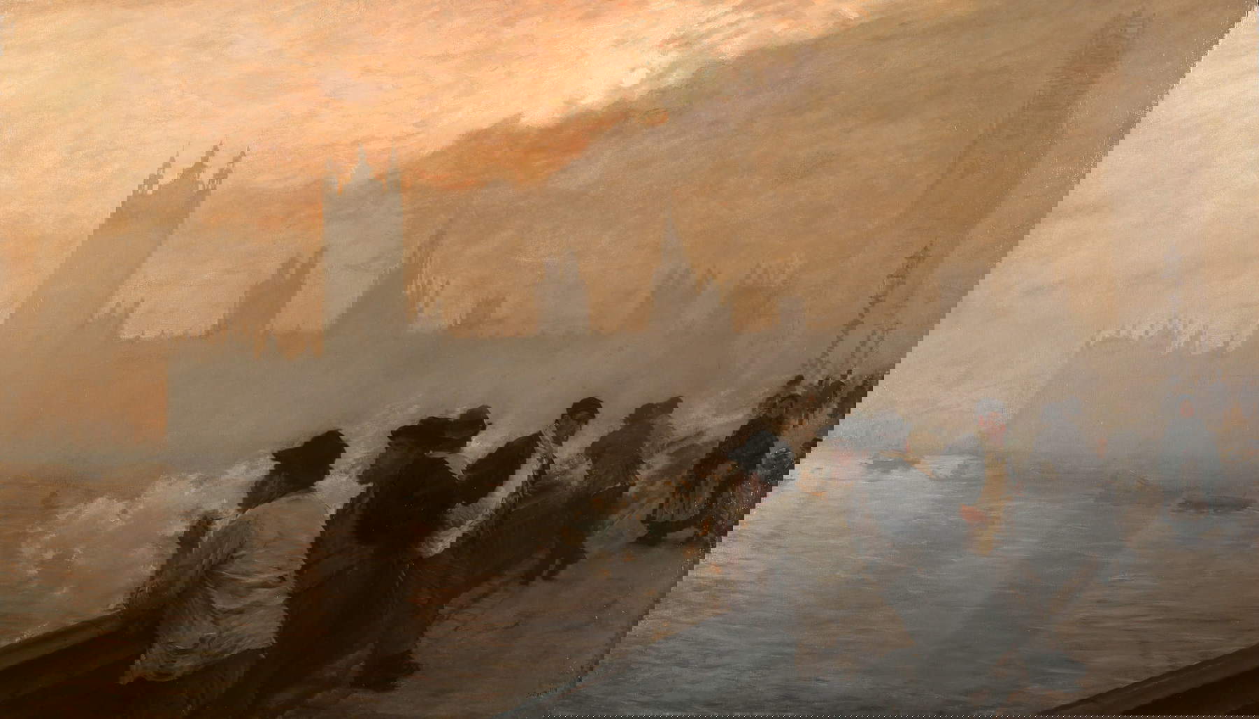 Giuseppe De Nittis, Westminster (1878; collezione privata). Su concessione di METS - Marco Bertoli, Modena © Archivio Enrico Gallerie d'Arte, Milano Giuseppe De Nittis, Westminster (1878; collezione privata). Su concessione di METS - Marco Bertoli, Modena © Archivio Enrico Gallerie d'Arte, Milano