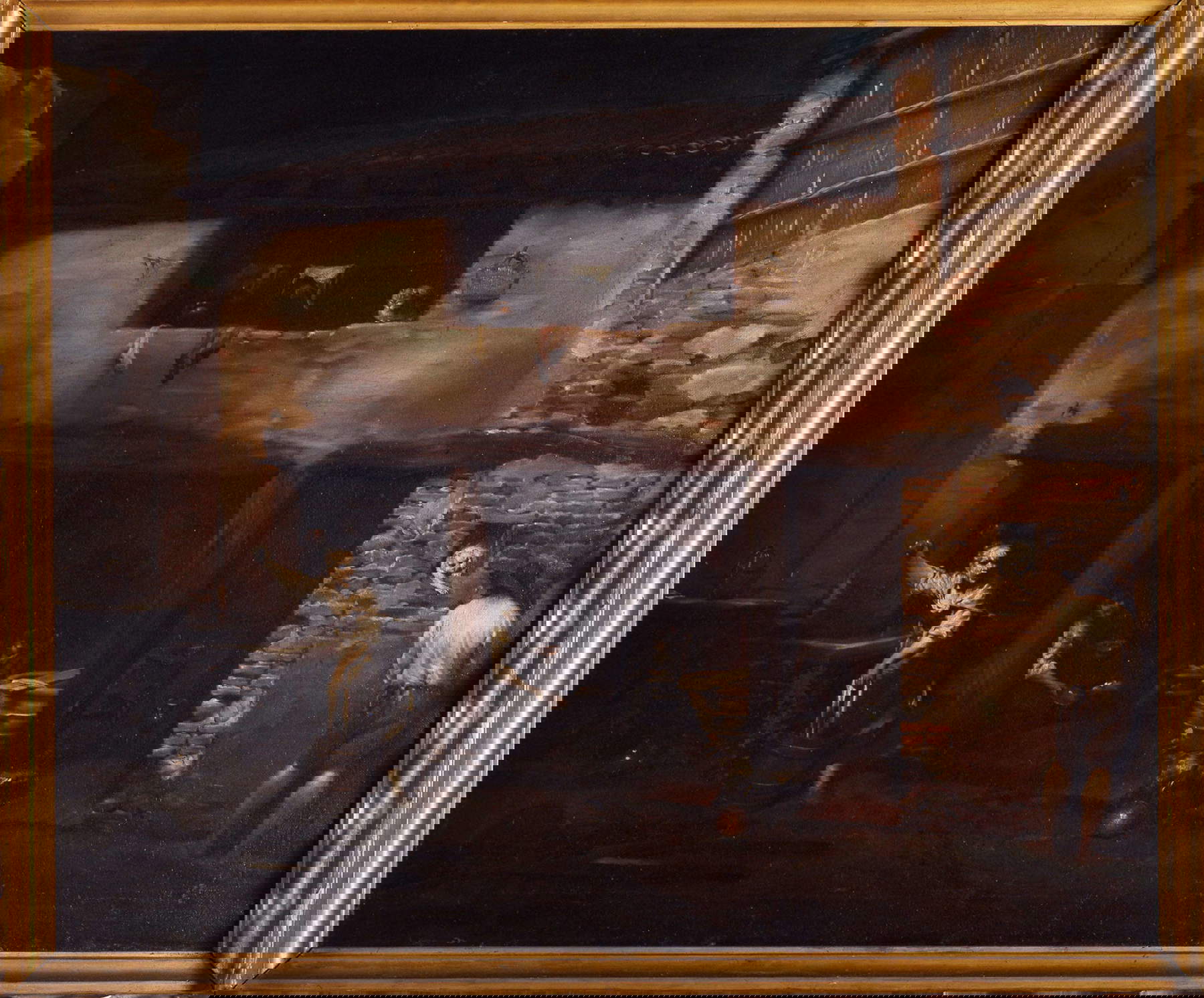 Giuseppe Maria Crespi, Hofszene (1709-1710; Leinwand; Bologna, Pinacoteca Nazionale)