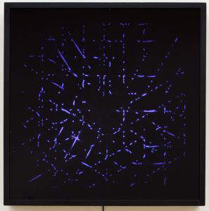 Grazia Varisco, Schema luminoso variabile R. Vod. (1962; hierro, madera, plexiglás, elementos eléctricos, plexiglás, 103 x 100,5 cm; Bolonia, MAMbo) Grazia Varisco, Schema luminoso variabile R. Vod. (1962; hierro, madera, plexiglás, elementos eléctricos, plexiglás, 103 x 100,5 cm; Bolonia, MAMbo)