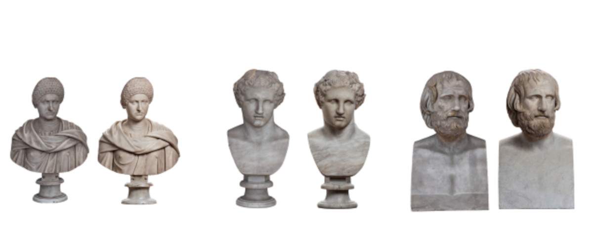 Rome, restauration des bustes en marbre dans le couloir d'accès à la galerie du Palazzo Corsini achevée 