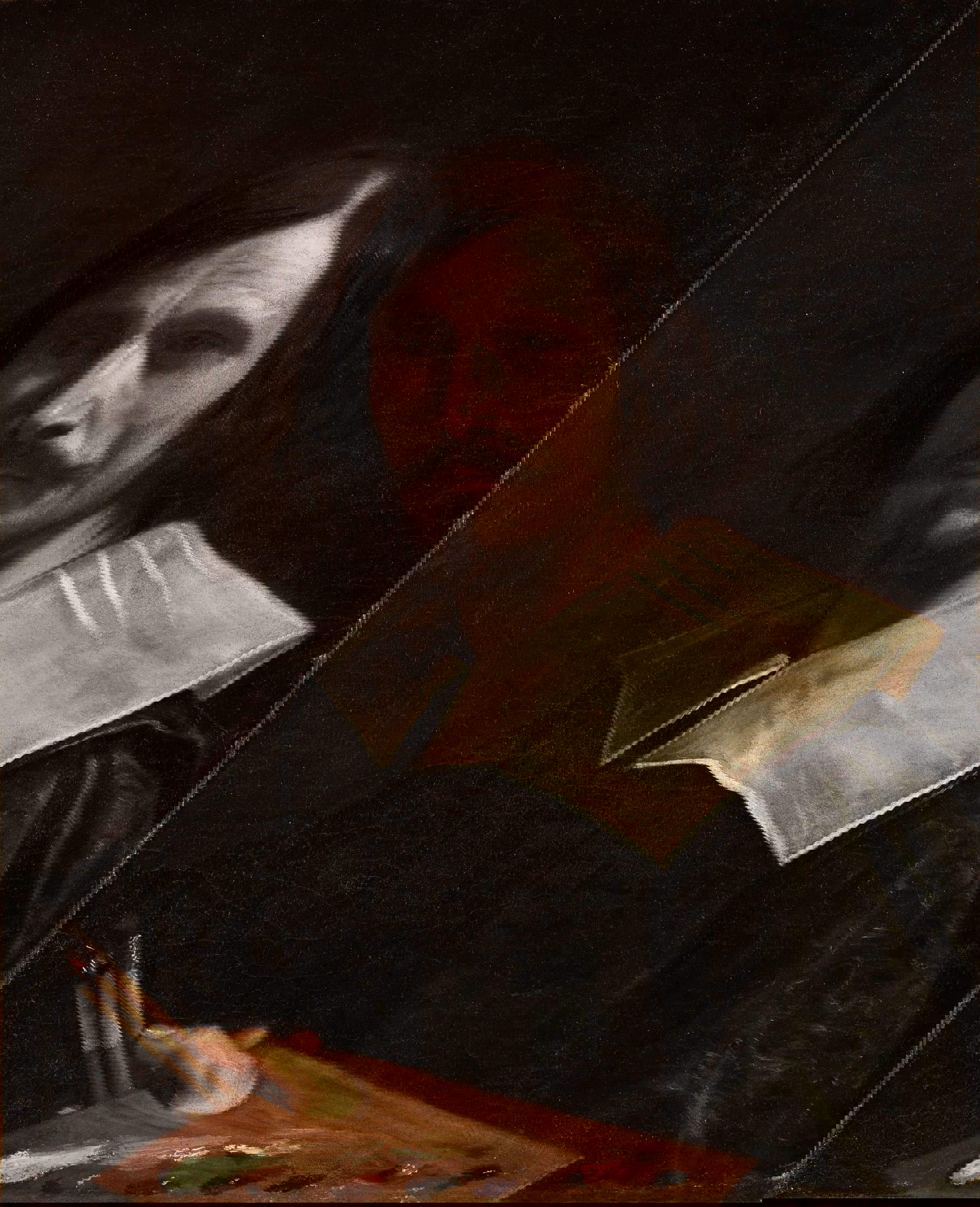 Guercino, Selbstporträt (1630-1632; Öl auf Leinwand, 70,5 x 65 cm; London, Sammlung Schoeppler) Foto: Luca Gavagna - le Immagini Guercino, Selbstporträt (1630-1632; Öl auf Leinwand, 70,5 x 65 cm; London, Sammlung Schoeppler) Foto: Luca Gavagna - le Immagini