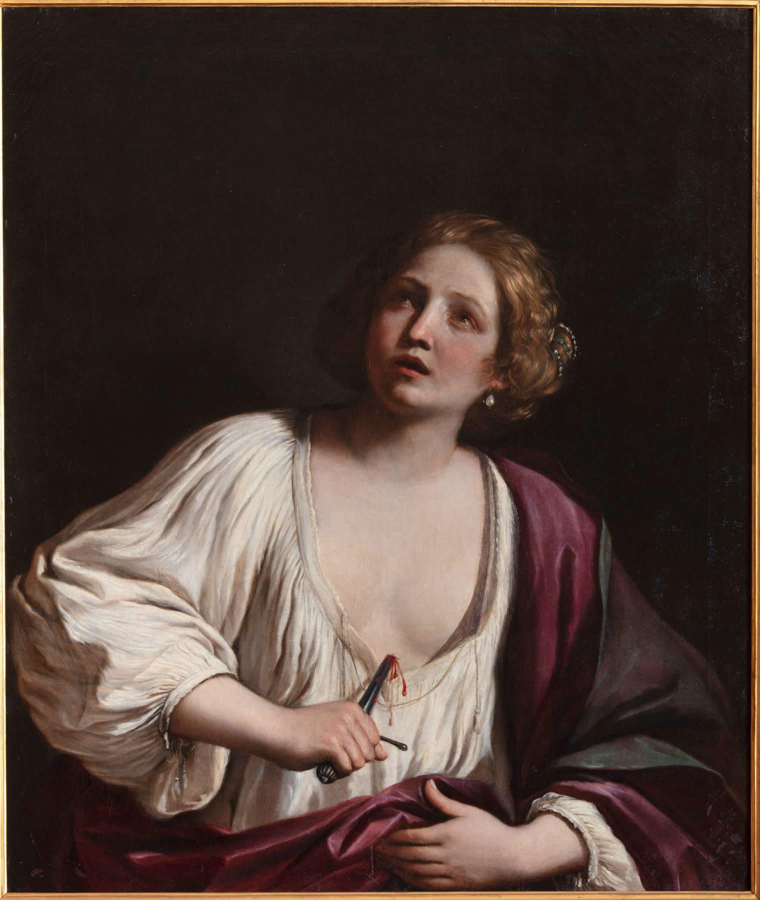 Guercino, Lucrezia (1641; Öl auf Leinwand, 102 x 84 cm; Perugia, Fondazione Marini Clarelli Santi). Mit freundlicher Genehmigung der Fondazione Marini Clarelli Santi, Perugia Guercino, Lucrezia (1641; Öl auf Leinwand, 102 x 84 cm; Perugia, Fondazione Marini Clarelli Santi). Mit freundlicher Genehmigung der Fondazione Marini Clarelli Santi, Perugia