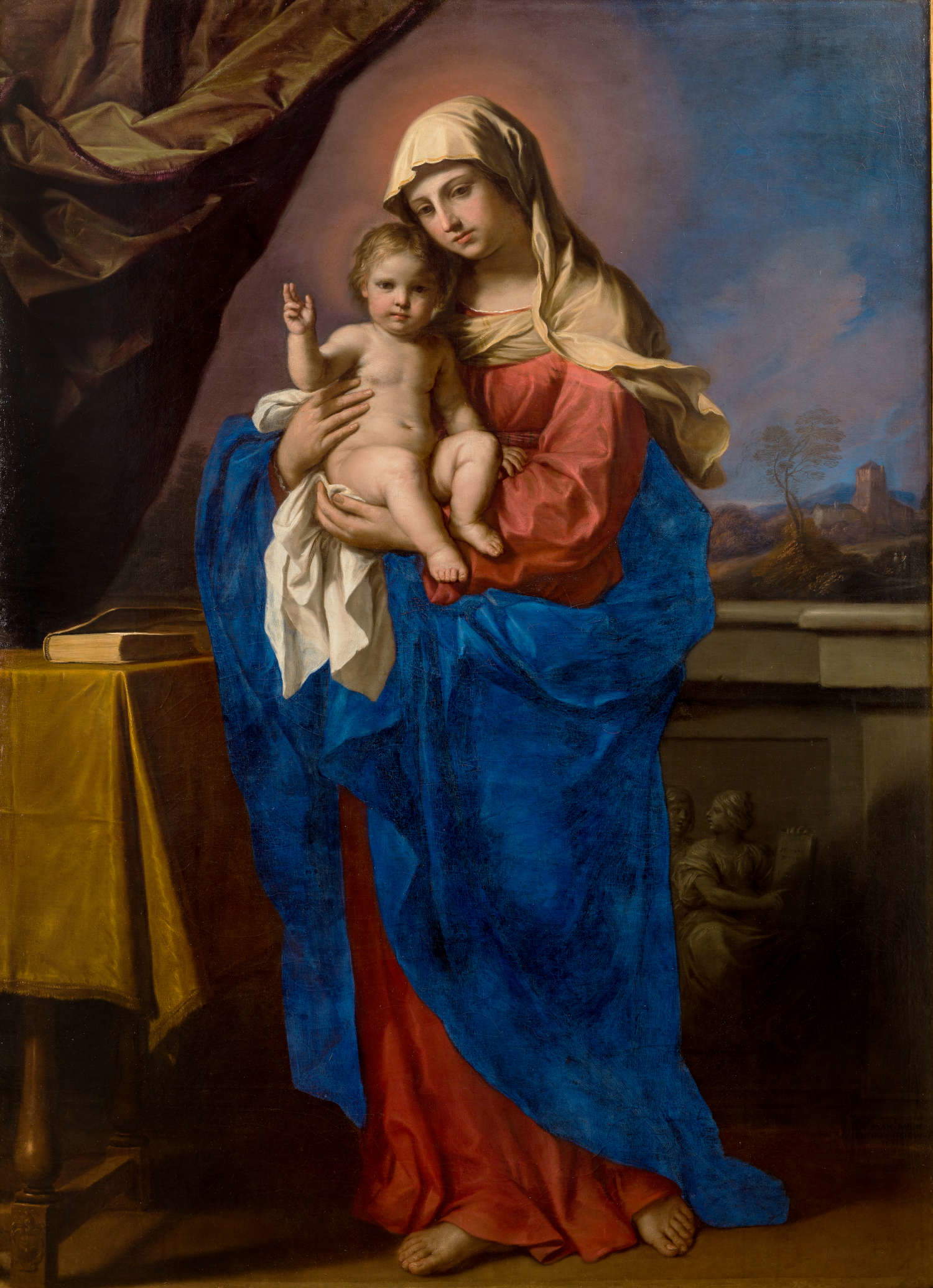 Guercino, Madonna des Segens (1651; Öl auf Leinwand, 188 x 135 cm; Turin, Musei Reali - Galleria Sabauda). Auf Konzession des Kulturministeriums - Königliche Museen Turin, Galleria Sabauda Guercino, Madonna des Segens (1651; Öl auf Leinwand, 188 x 135 cm; Turin, Musei Reali - Galleria Sabauda). Auf Konzession des Kulturministeriums - Königliche Museen Turin, Galleria Sabauda