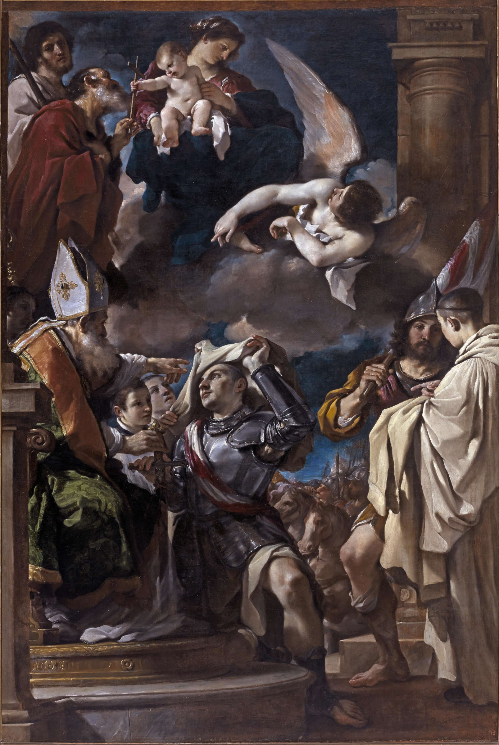 Giovanni Francesco Barbieri, bekannt als Guercino, Vestizione di San Guglielmo (1620; Leinwand; Bologna, Pinacoteca Nazionale)