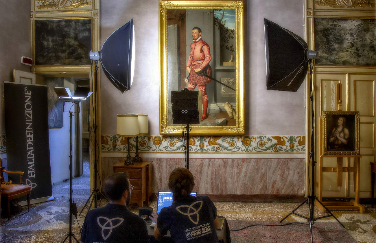 Giovan Battista Moroni en gigapixel grâce à la collaboration entre Haltadefinizione et la FAI