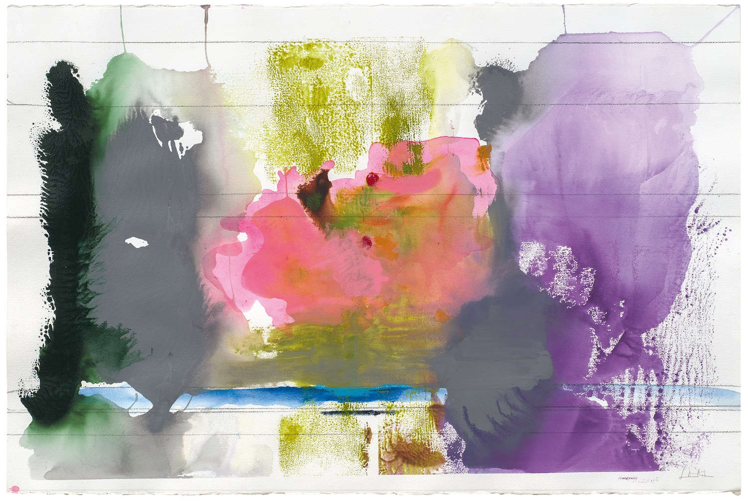 Rome, une exposition de peintures sur papier d'Helen Frankenthaler chez Gagosian