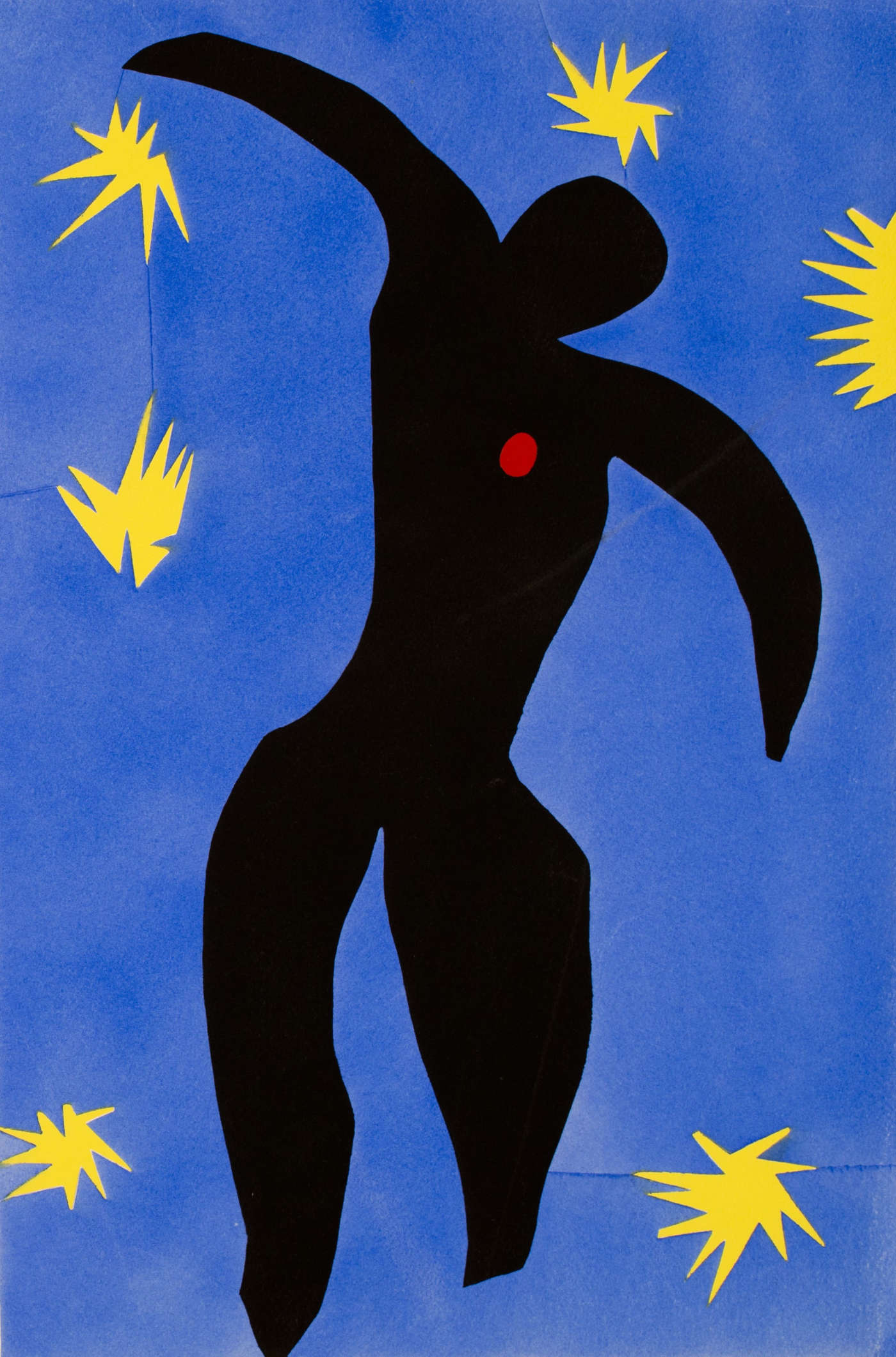 Henri Matisse, Icaro (1947; stencil su carta, 42 x 32,5 cm; Bordeaux, Musée des Beaux-Arts) Henri Matisse, Icaro (1947; stencil su carta, 42 x 32,5 cm; Bordeaux, Musée des Beaux-Arts)