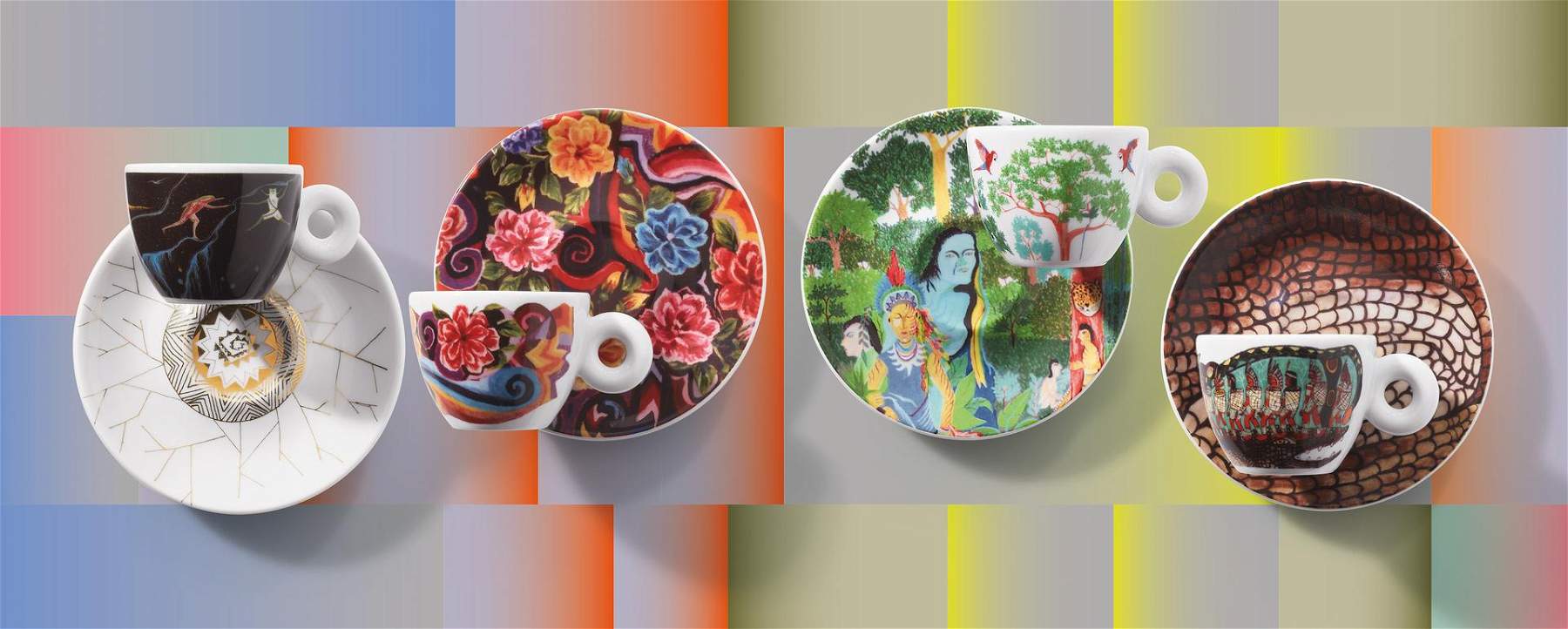 Illycaffè launches the new Illy Art Collection signed by 4 emerging Latin American artists.