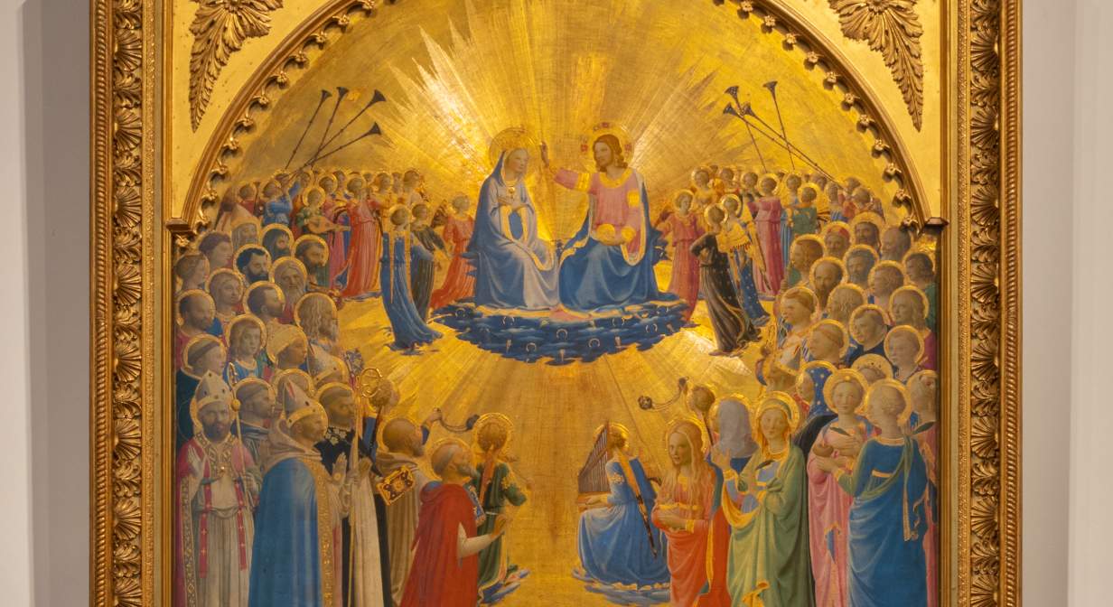 Beato Angelico's Coronation of the Virgin altarpiece reconstructed at the Uffizi