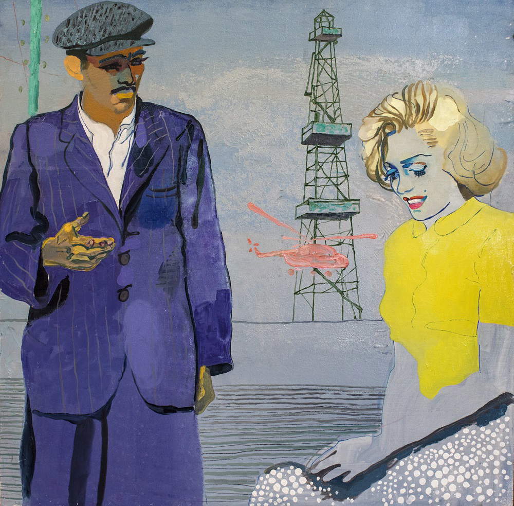 Irina Eldarova, Offer/ T&#601;klif/&#1055;&#1088;&#1077;&#1076;&#1083;&#1086;&#1078;&#1077;&#1085;&#1080;&#1077; (2013; olio su tela, 152x152 cm). Foto: Irina Eldarova. Su concessione di Irina Eldarova