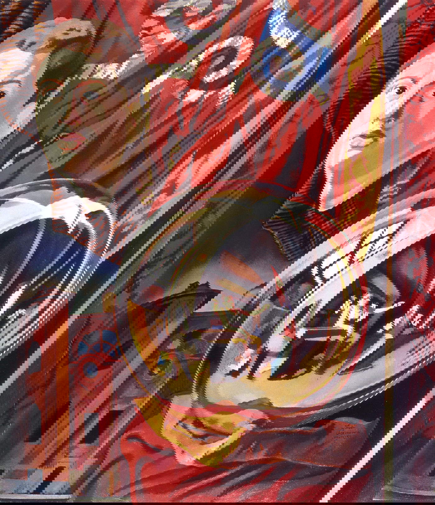 Italo Cremona, Aria di Torino (1959; olio su tavola, 82 x 72 cm; Torino, Casa d’Aste e Galleria Sant’Agostino)