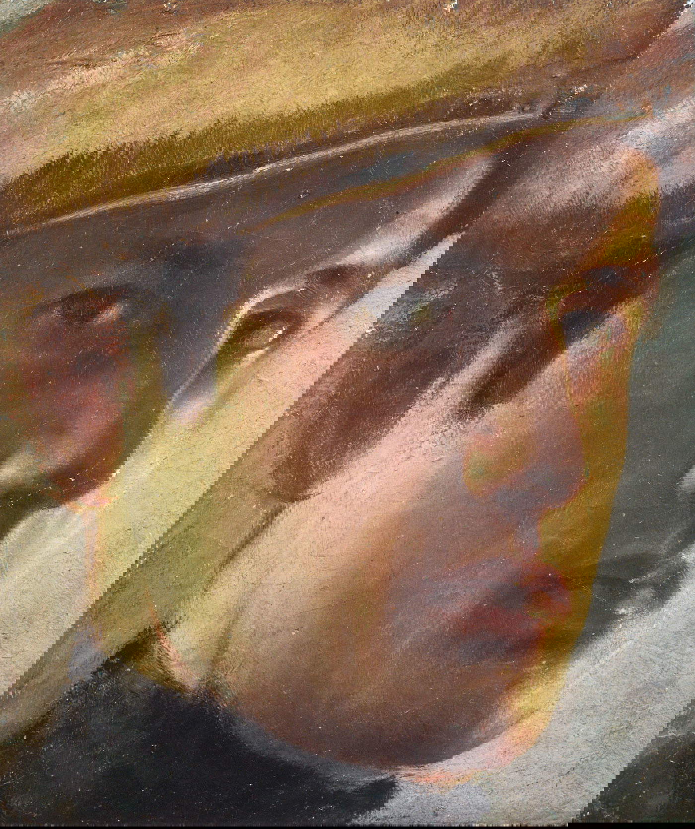 Italo Cremona, Jugendliches Selbstporträt (um 1926; Öl auf Leinwand auf Paneel, 22 x 19,5 cm; Salvo-Archiv)