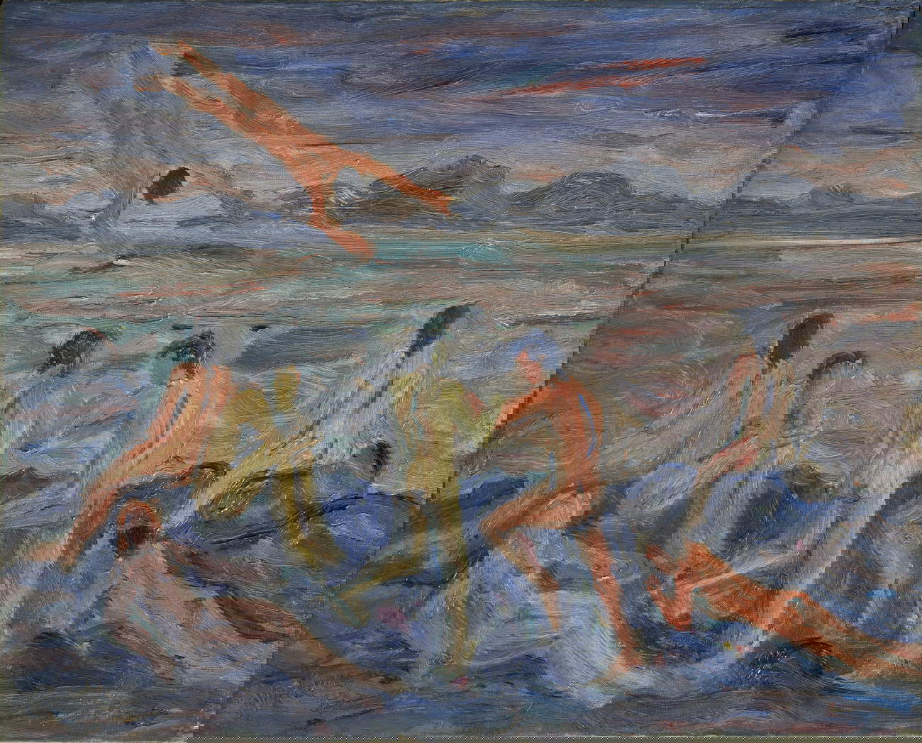 Italo Valenti, Giovani greci (1939; olio su tela, 40 x 50 cm). Foto: Studio Vandrasch. Courtesy Collezione Giuseppe Iannaccone, Milano