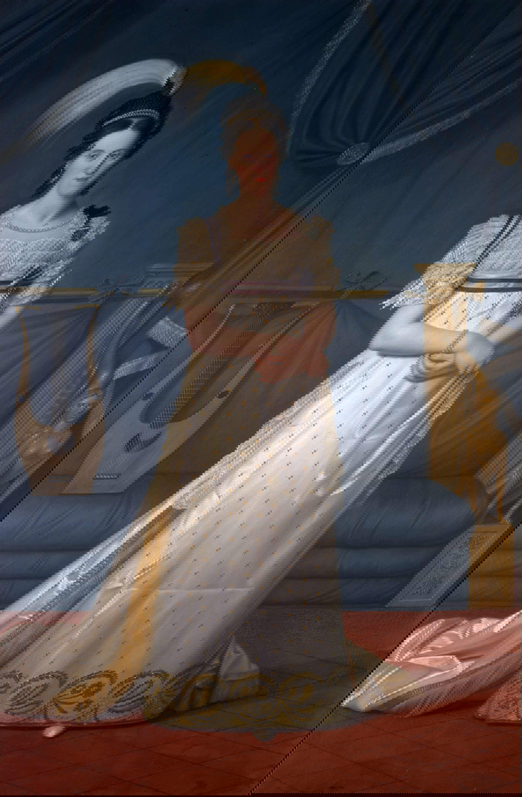 Jacques Berger (Chamb&eacute;ry, 1754-Naples, 1822), Maria Christina of Bourbon-Naples, 1816, oil on canvas, Castle of Agli&egrave;.