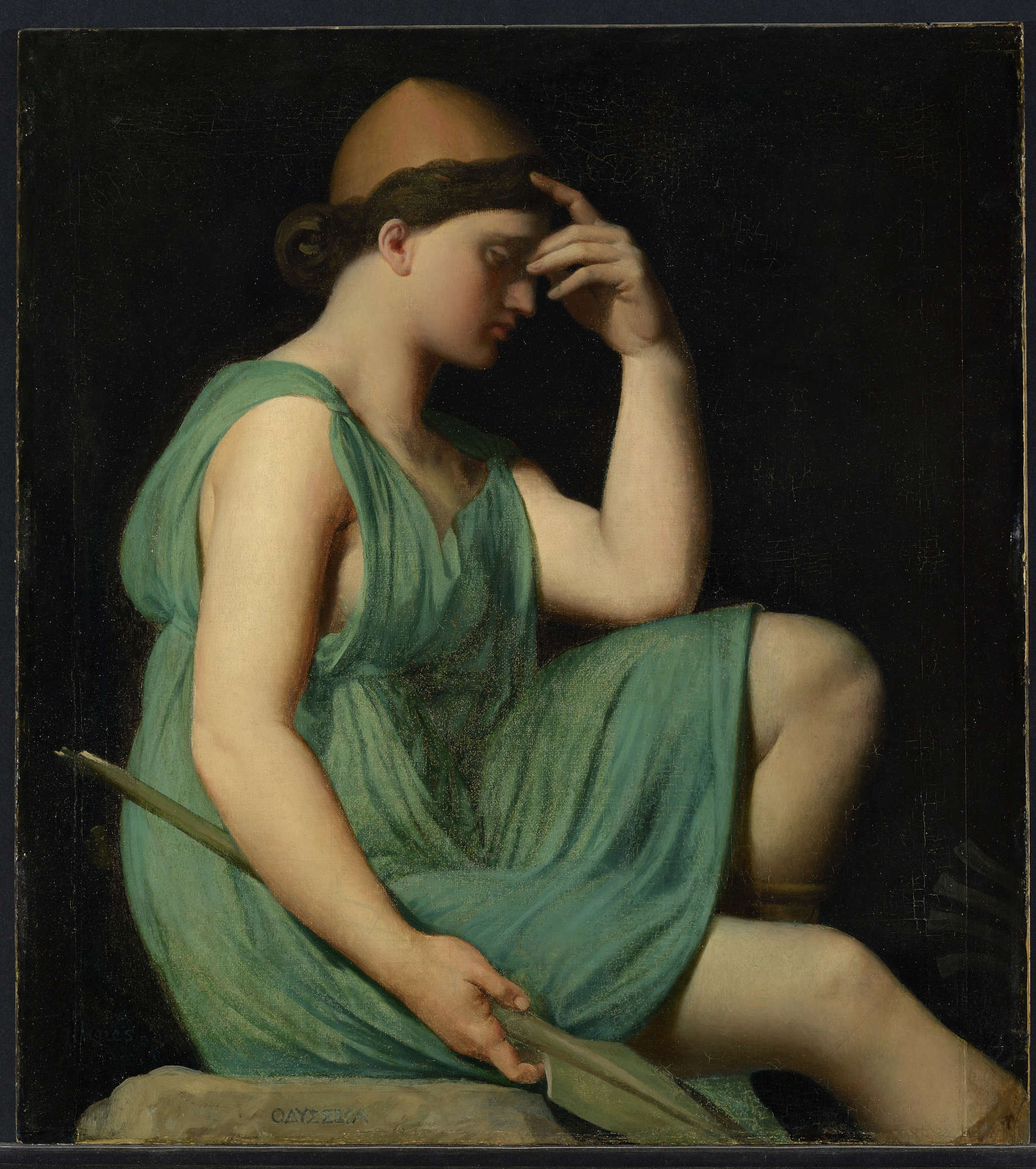 Jean Auguste Dominique Ingres, L'Odyssée - Odysseus (1842-1856; oil on canvas pasted on wood, 61.3 x 55 cm; Lyon, Musée des Beaux-Arts de Lyon, inv. B 1305-b) © Lyon MBA. Photo: Alain Basset Jean Auguste Dominique Ingres, L'Odyssée - Odysseus (1842-1856; oil on canvas pasted on wood, 61.3 x 55 cm; Lyon, Musée des Beaux-Arts de Lyon, inv. B 1305-b) © Lyon MBA. Photo: Alain Basset