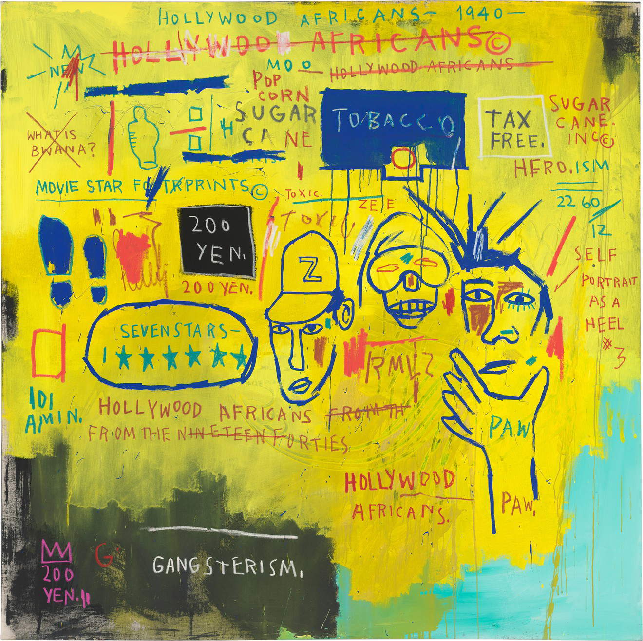 La première rétrospective de l'œuvre de Jean-Michel Basquiat produite par Gagosian à Los Angeles