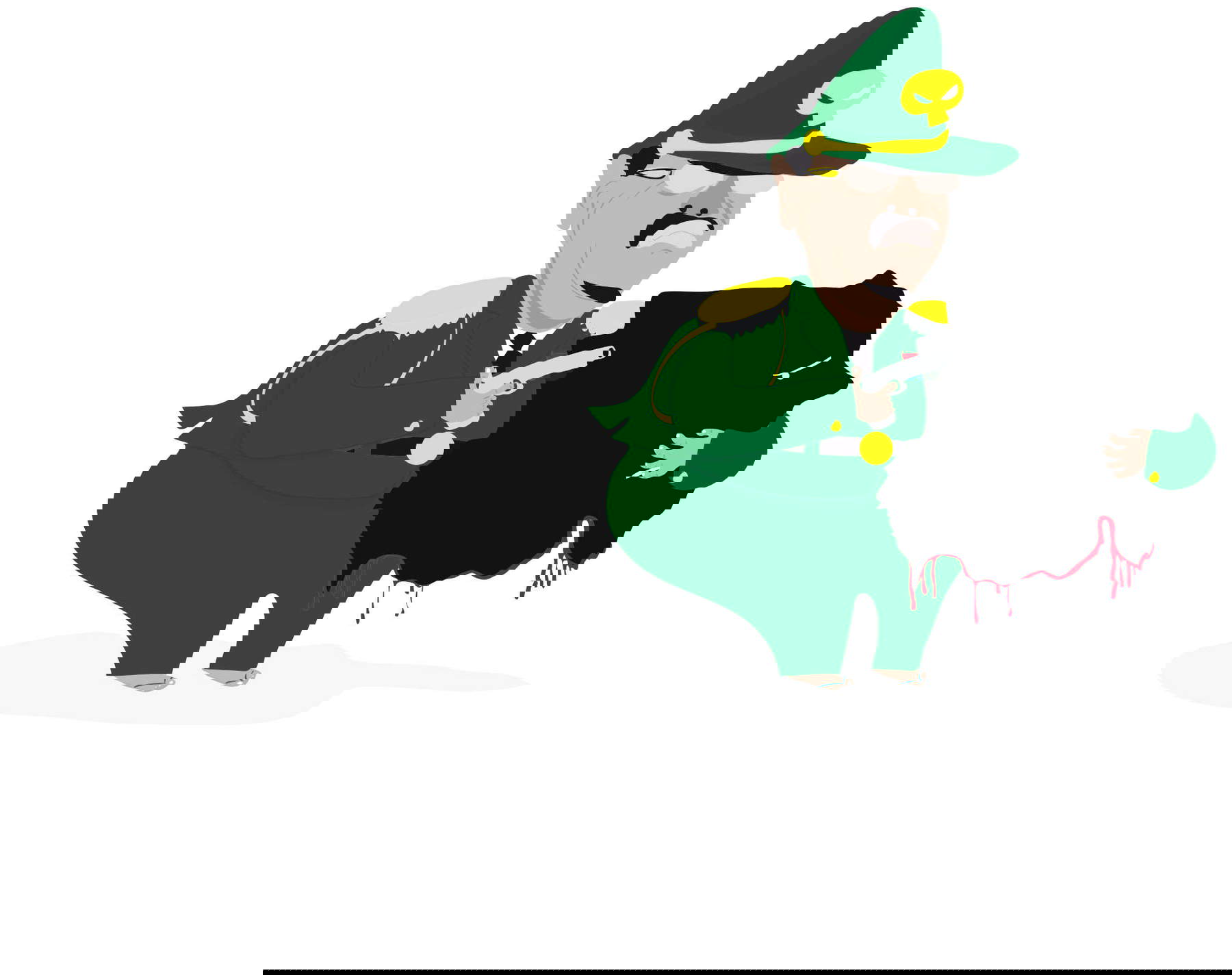 Khalid Albaih, Geisel (2013; digitale Zeichnung) Khalid Albaih, Geisel (2013; digitale Zeichnung)