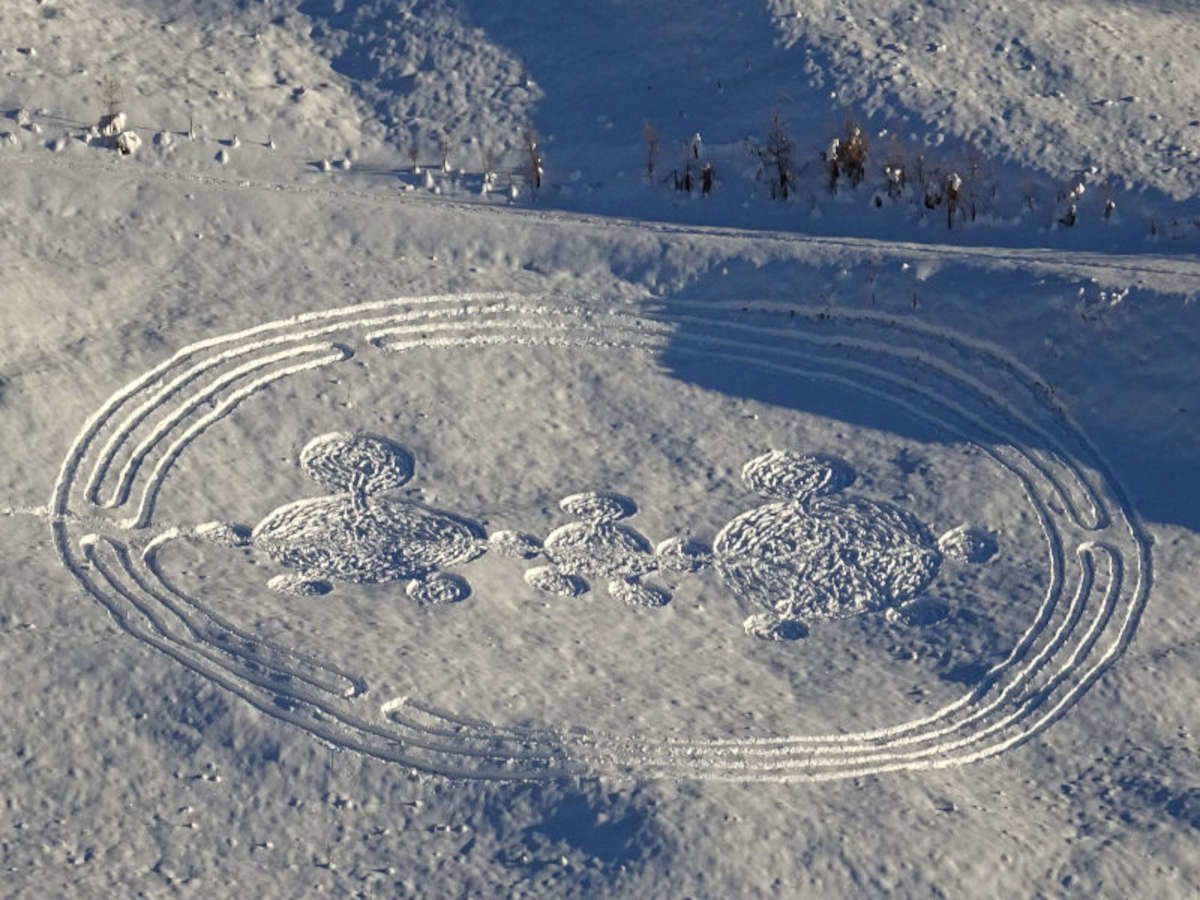 The Snow Maze of Chamois, Christmas Maze 2020. Photo: Gian Mario Navillod