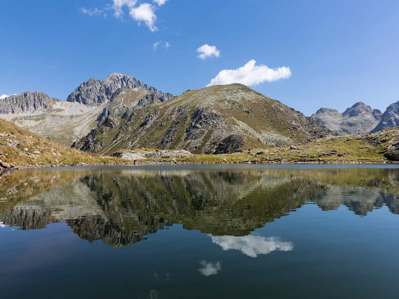 El lago de Forcella Magna El lago de Forcella Magna
