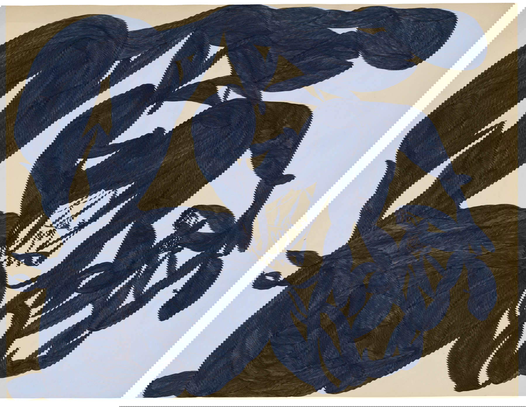 Laure Pigeon, Sans titre (21 août 1953 ; encre sur papier ; Lausanne, Collection de l'Art Brut). Crédits photographiques : Atelier de numérisation - Ville de Lausanne Laure Pigeon, Sans titre (21 août 1953 ; encre sur papier ; Lausanne, Collection de l'Art Brut). Crédits photographiques : Atelier de numérisation - Ville de Lausanne