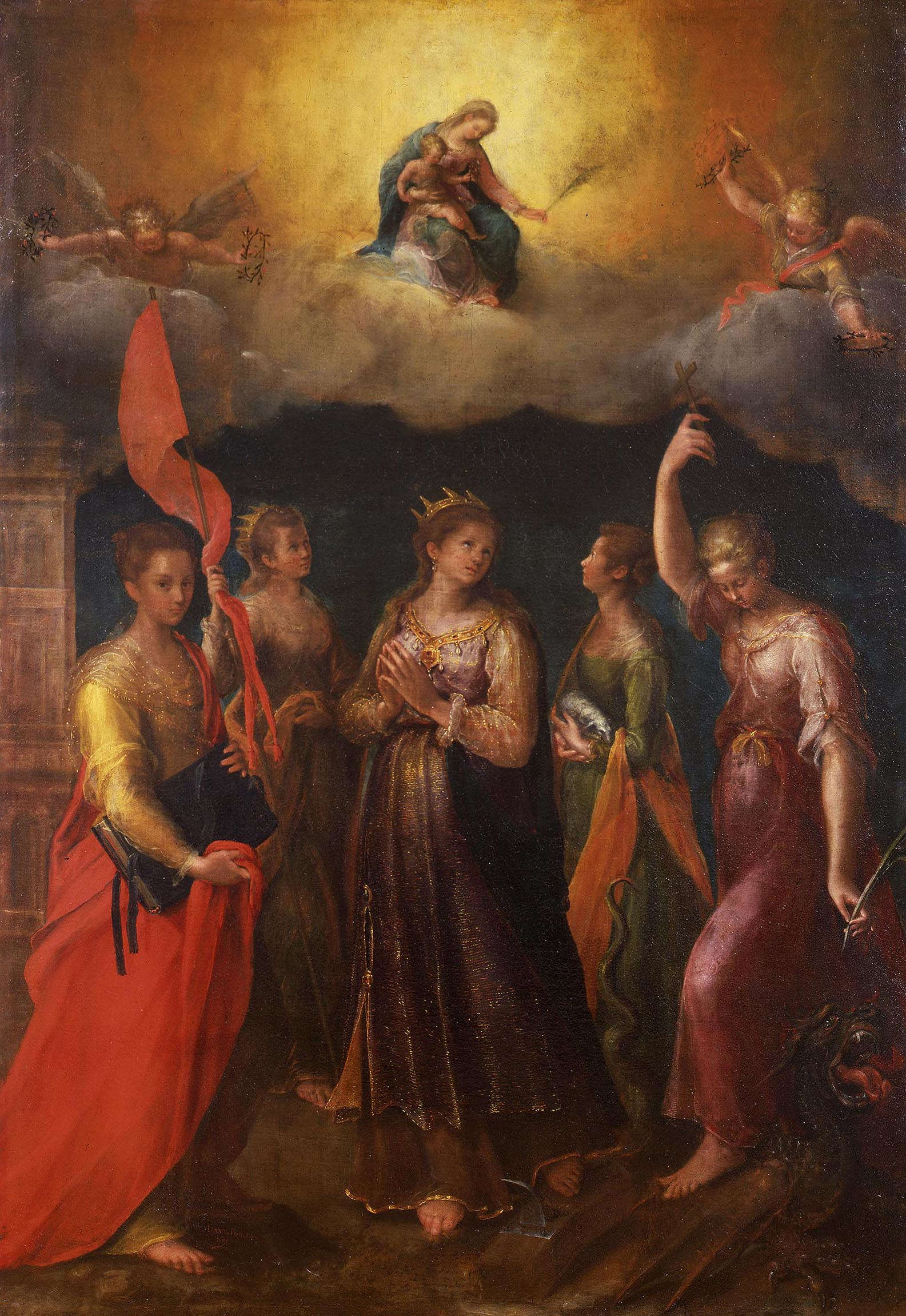 The work before restoration